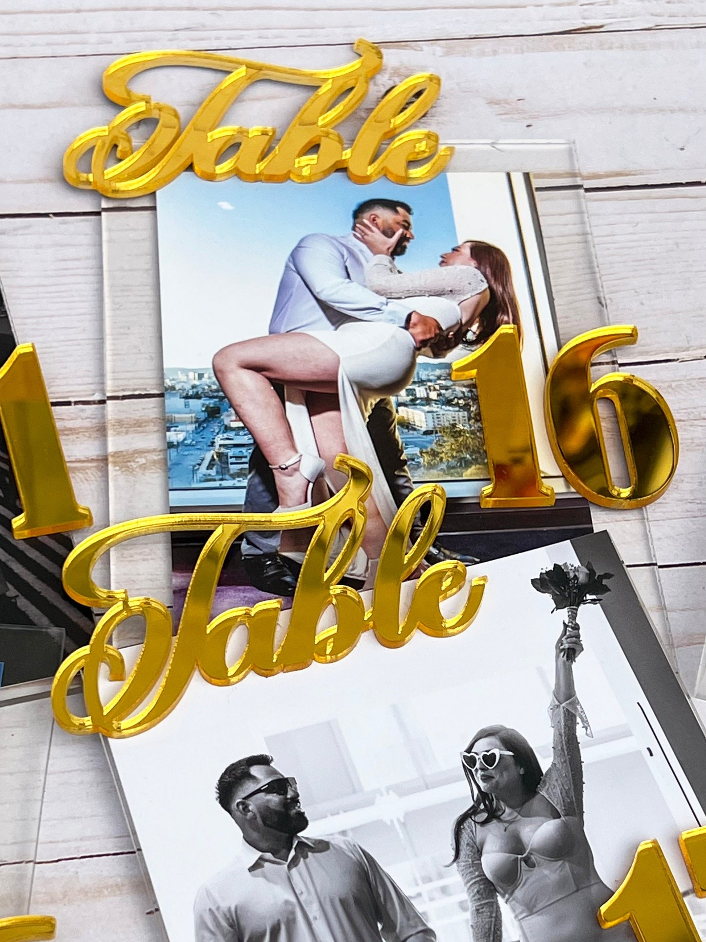 Acrylic Wedding Table Numbers - One-of-a-Kind Table Numbers