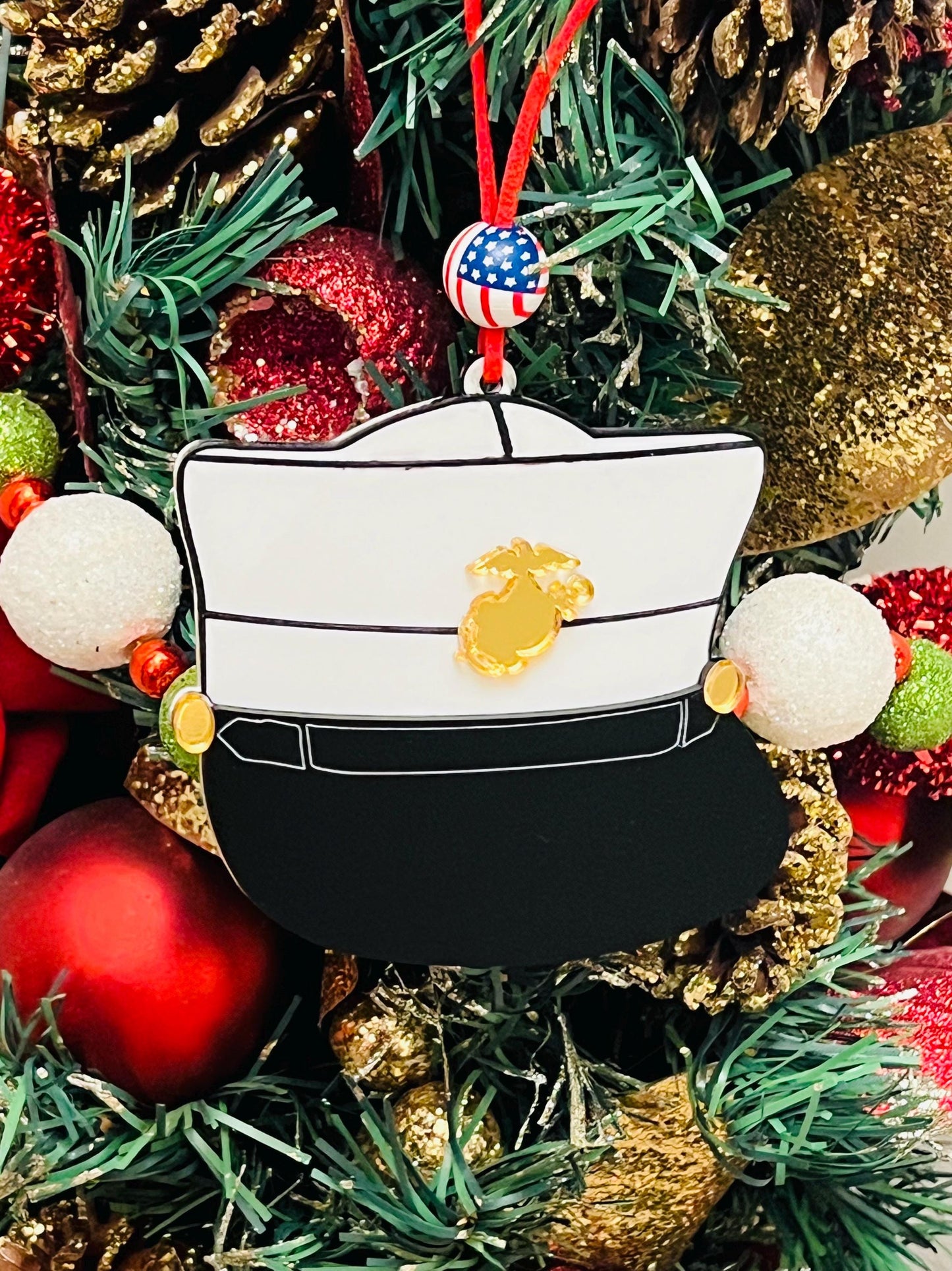 Marine Corps Ornament, Marines Dress Blues, USMC Ornament, Marine Corps Gifts, Dress Blues Uniform, Marine Dress Uniform, USMC License 21175