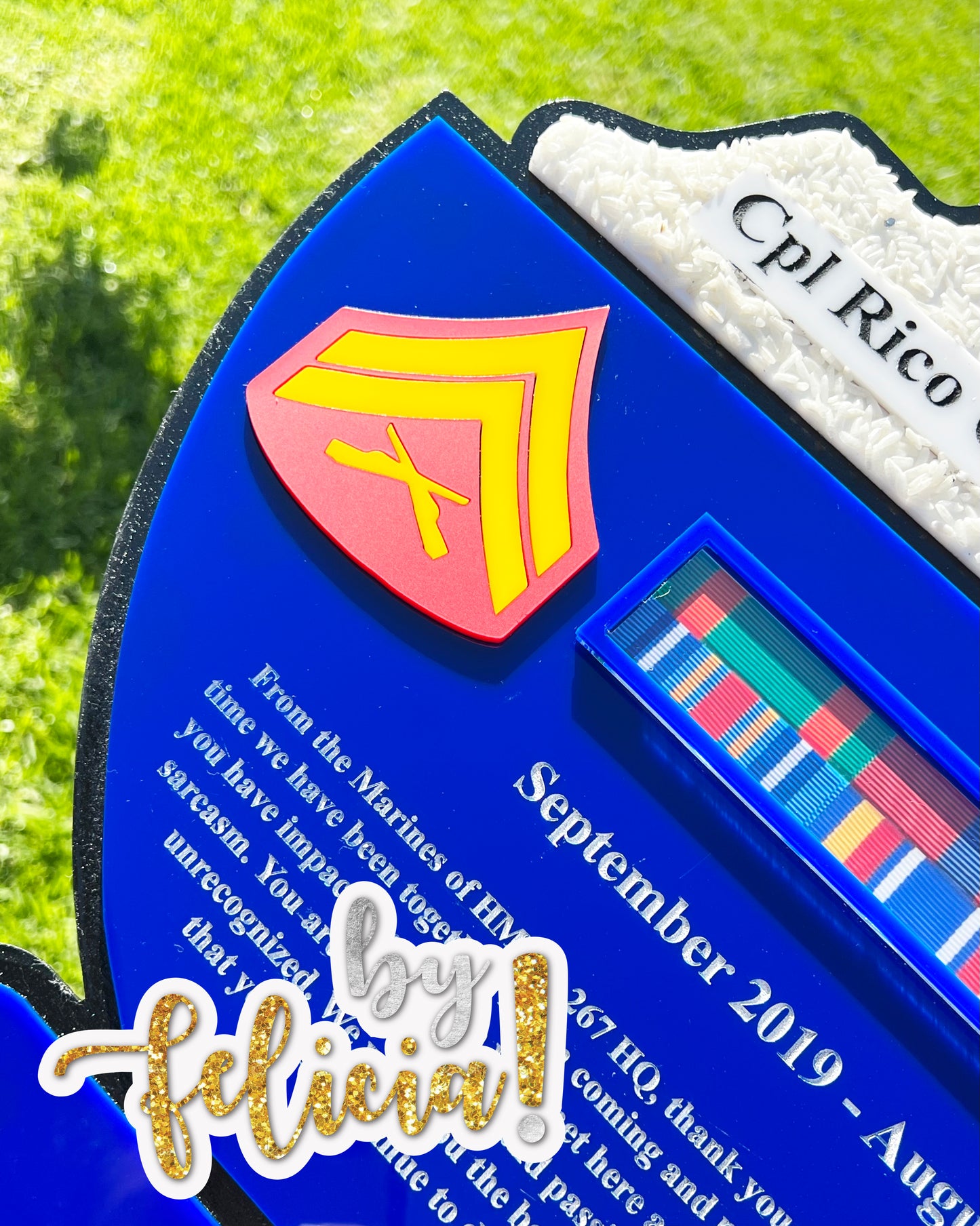 Custom Marine Corps Plaques, Military Retirement Plaques, Custom Military Plaques, USMC License 286-23