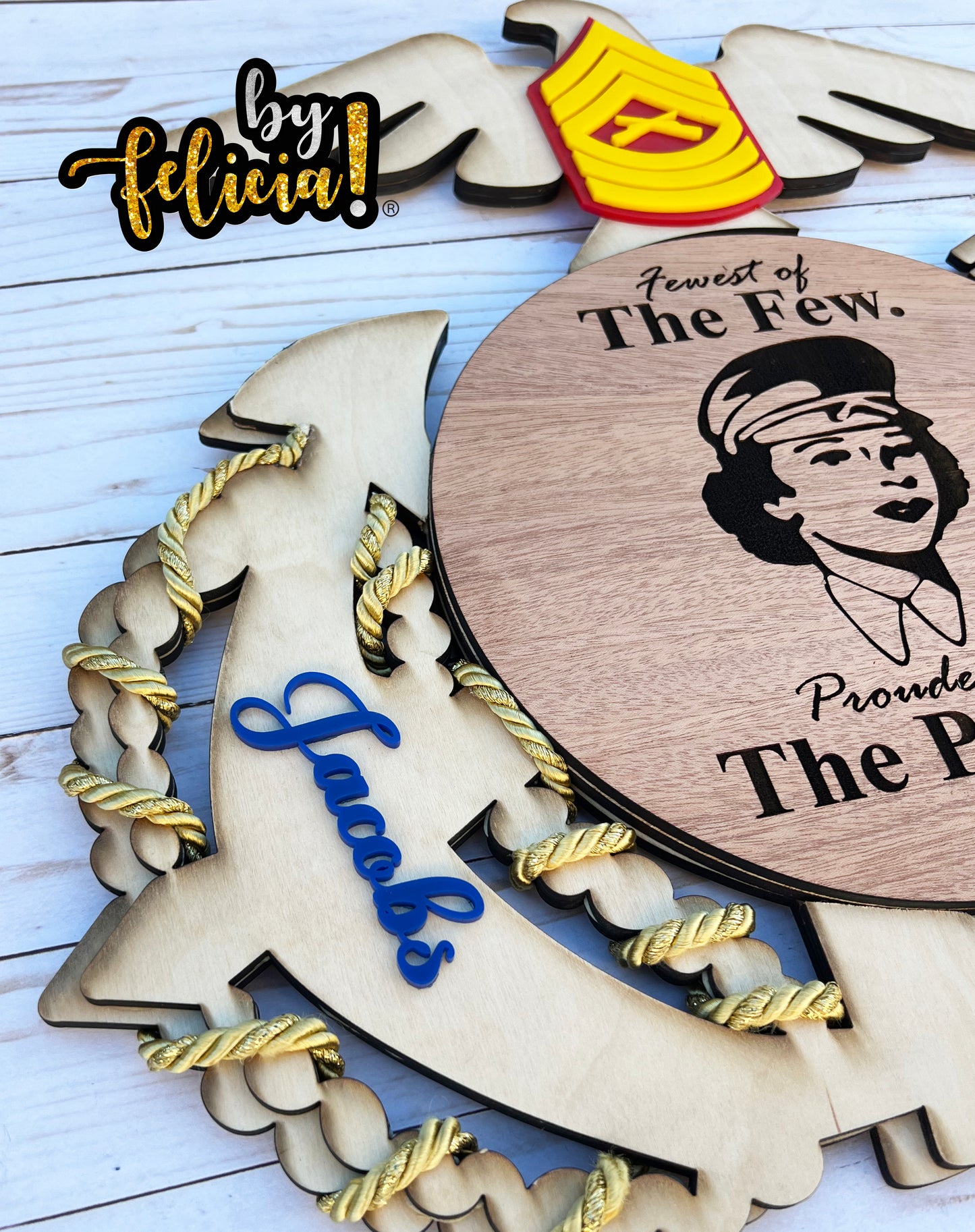 Custom Marine Corps Plaques, Military Retirement Plaques, Custom Military Plaques, USMC License 286-23