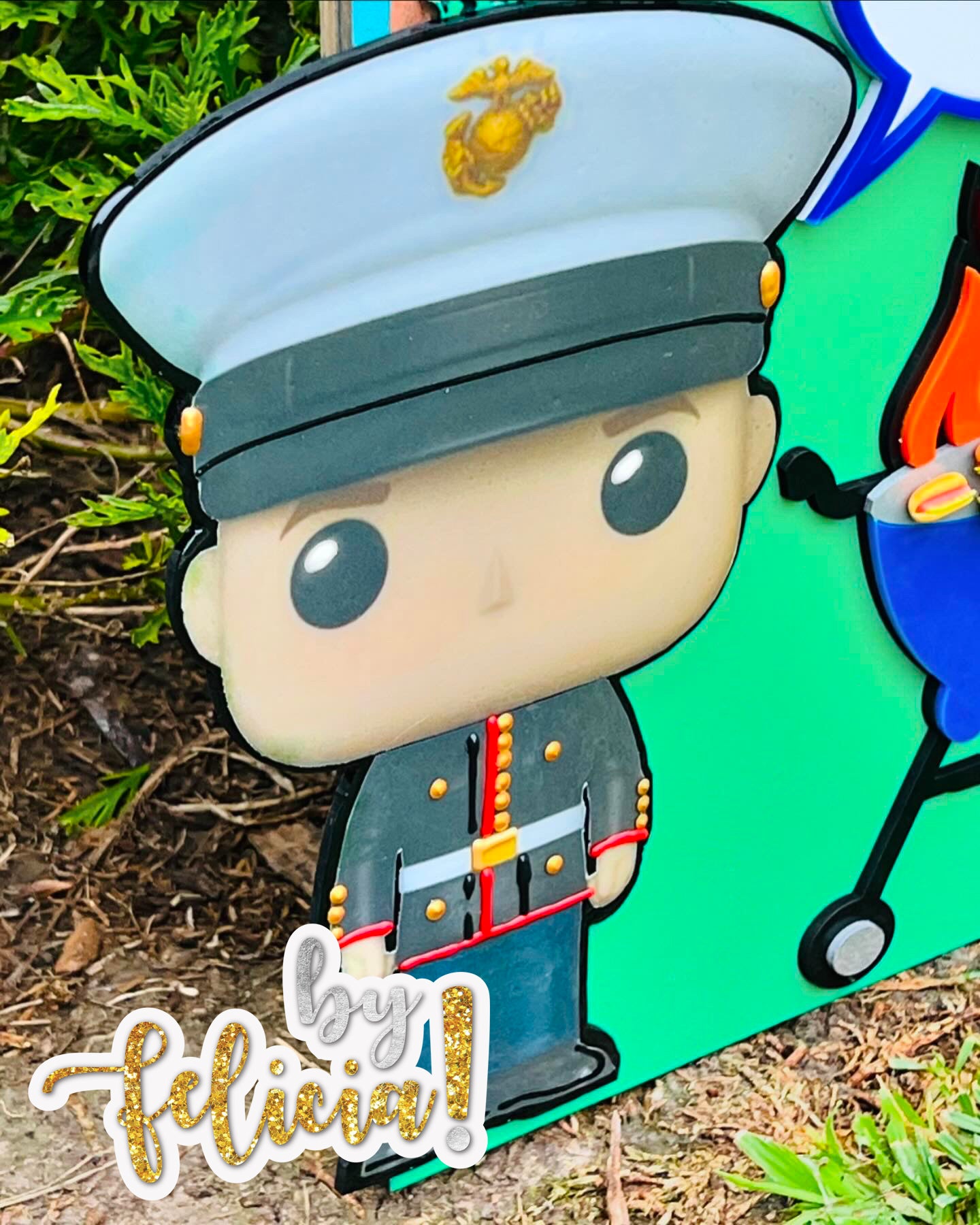 Custom Marine Corps Plaques, Military Retirement Plaques, Custom Military Plaques, USMC License 286-23