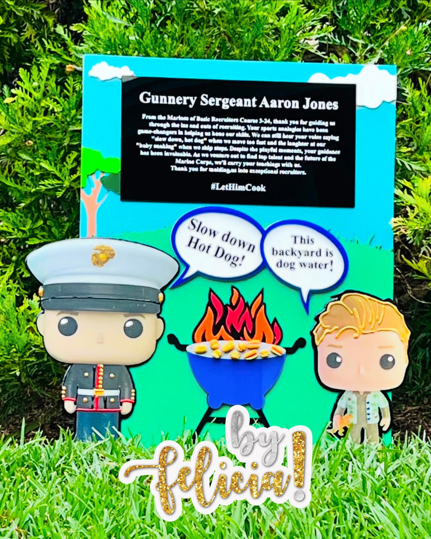 Custom Marine Corps Plaques, Military Retirement Plaques, Custom Military Plaques, USMC License 286-23