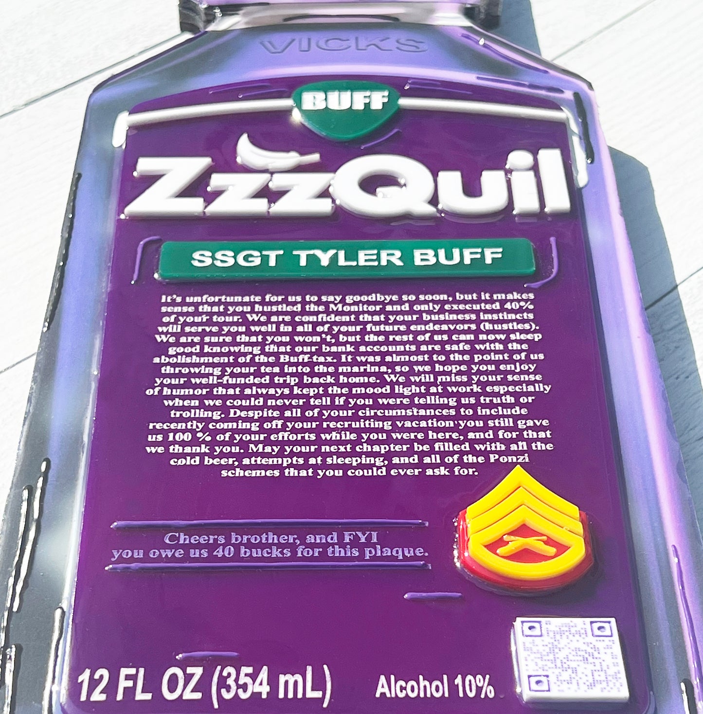 Custom Marine Corps Plaques, Military Retirement Plaques, Custom Military Plaques, USMC License 286-23