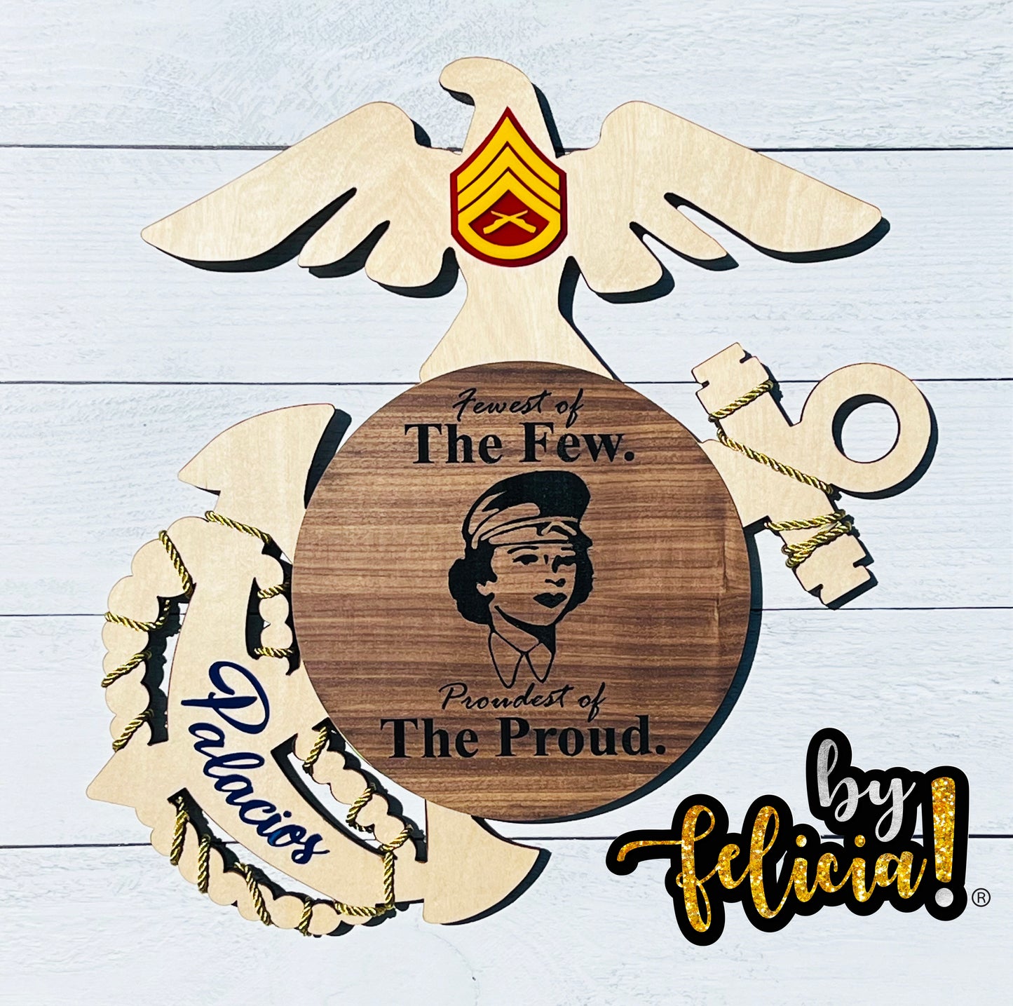 Custom Marine Corps Plaques, Military Retirement Plaques, Custom Military Plaques, USMC License 286-23