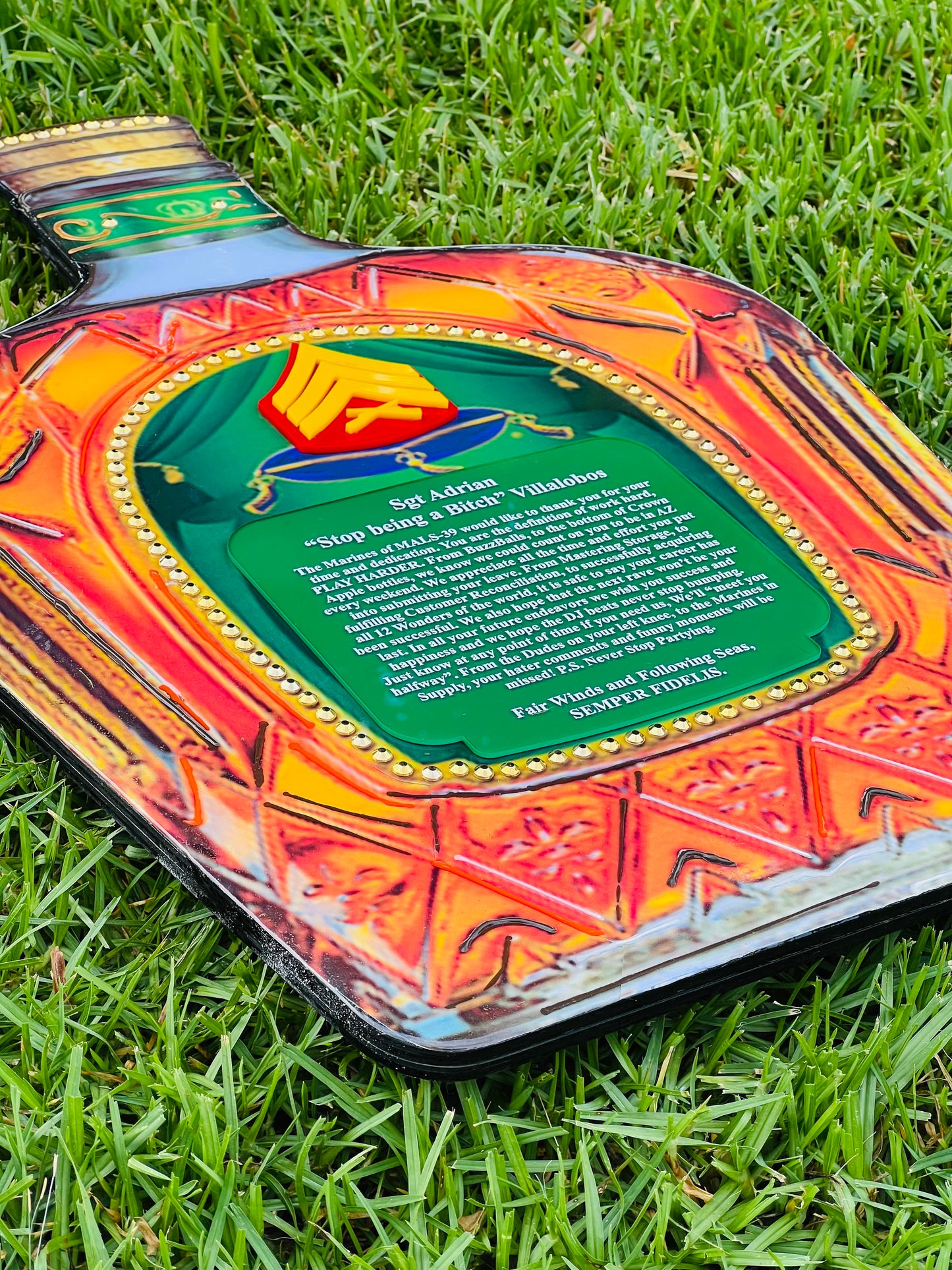 Custom Marine Corps Plaques, Military Retirement Plaques, Custom Military Plaques, USMC License 286-23