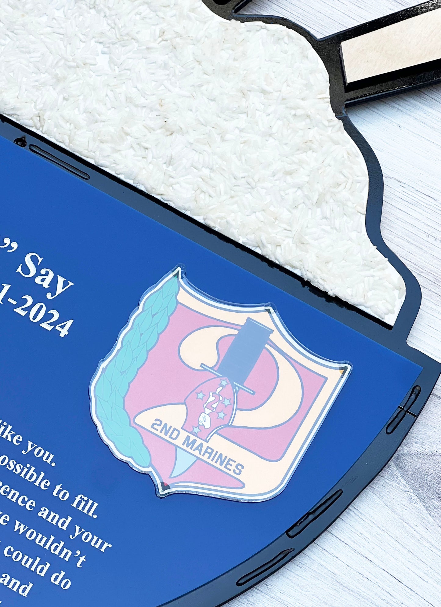 Custom Marine Corps Plaques, Military Retirement Plaques, Custom Military Plaques, USMC License 286-23