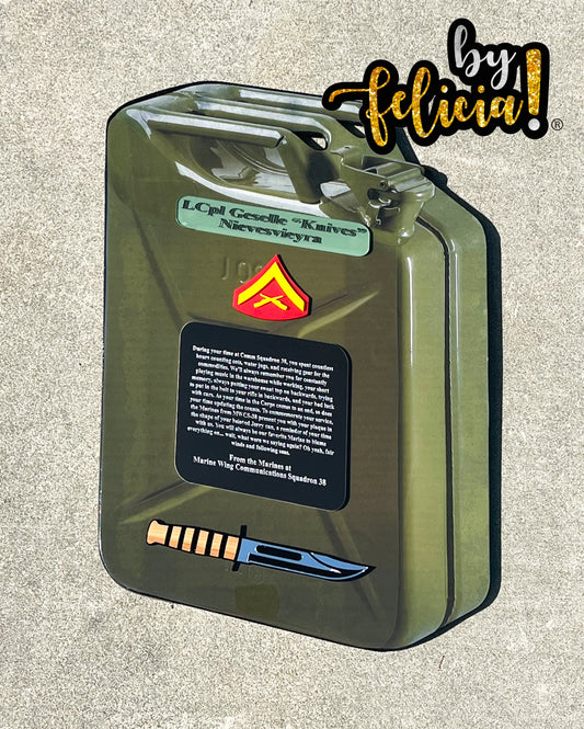 Custom Marine Corps Plaques, Military Retirement Plaques, Custom Military Plaques, USMC License 286-23