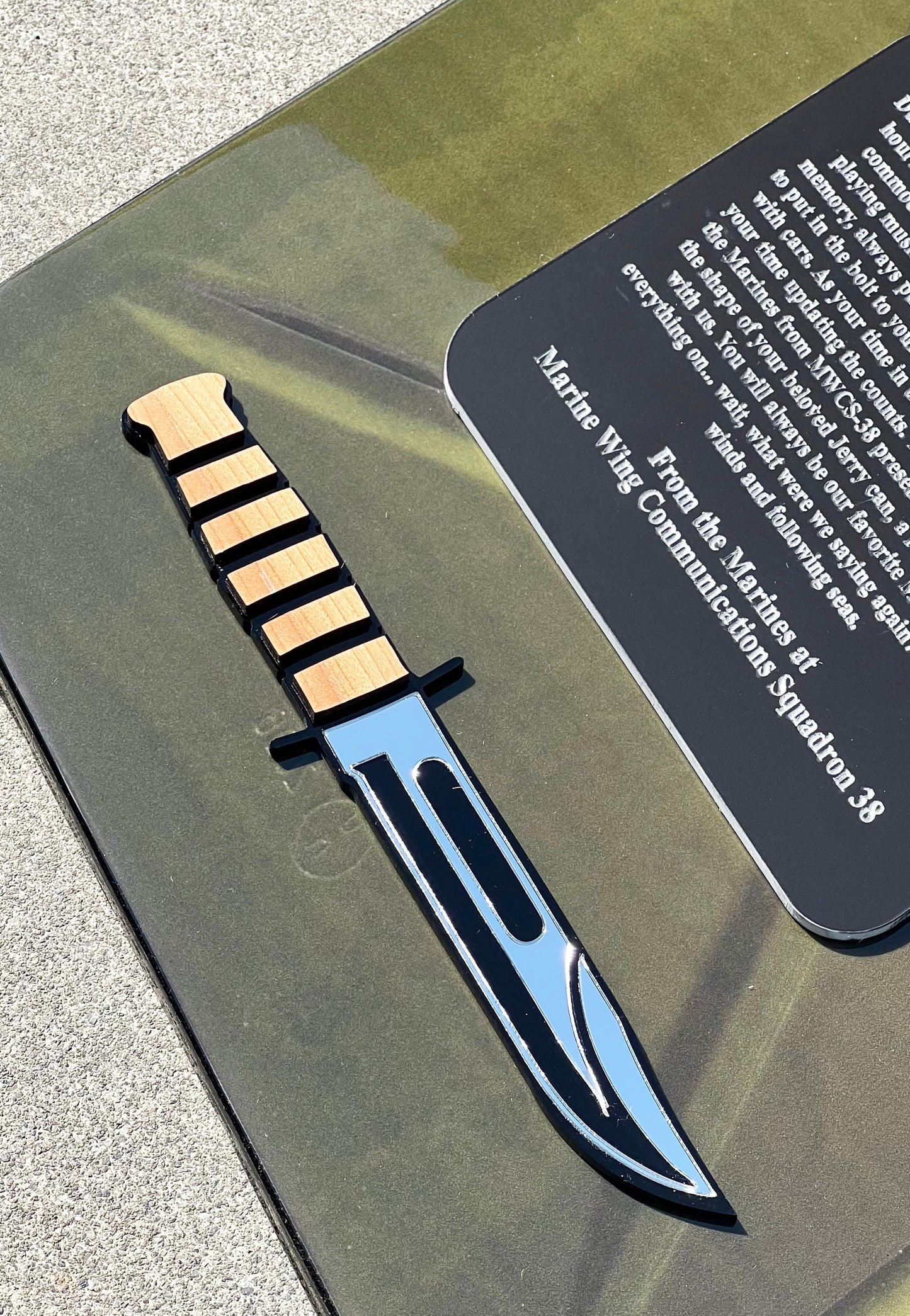 Custom Marine Corps Plaques, Military Retirement Plaques, Custom Military Plaques, USMC License 286-23