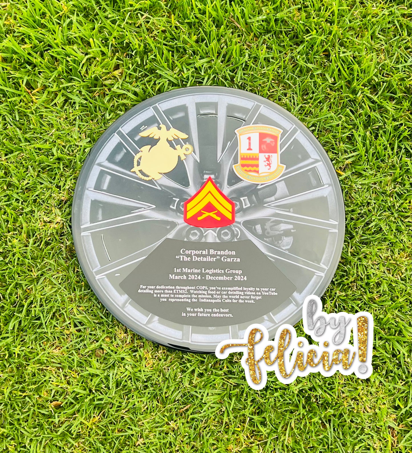 Custom Marine Corps Plaques, Military Retirement Plaques, Custom Military Plaques, USMC License 286-23