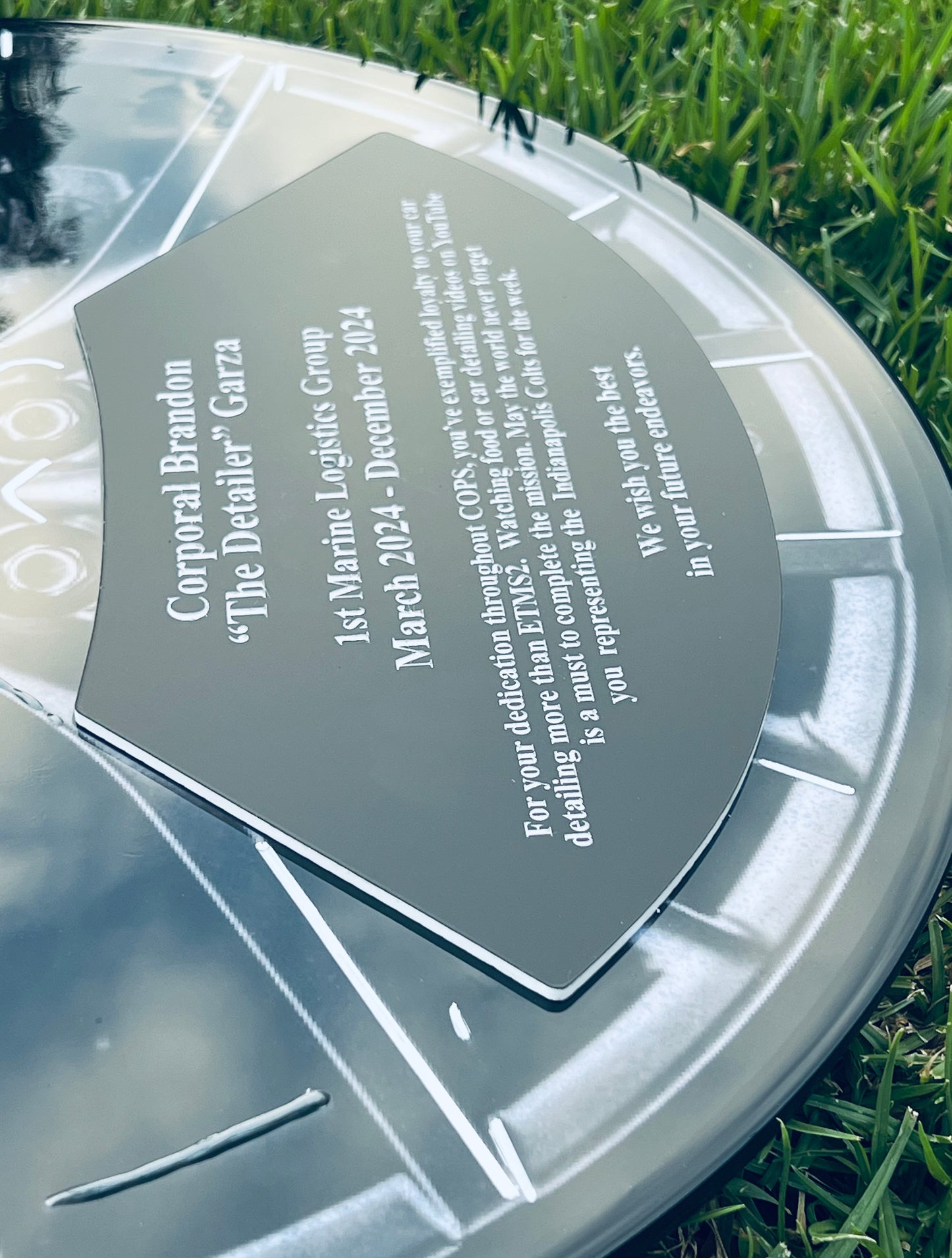 Custom Marine Corps Plaques, Military Retirement Plaques, Custom Military Plaques, USMC License 286-23