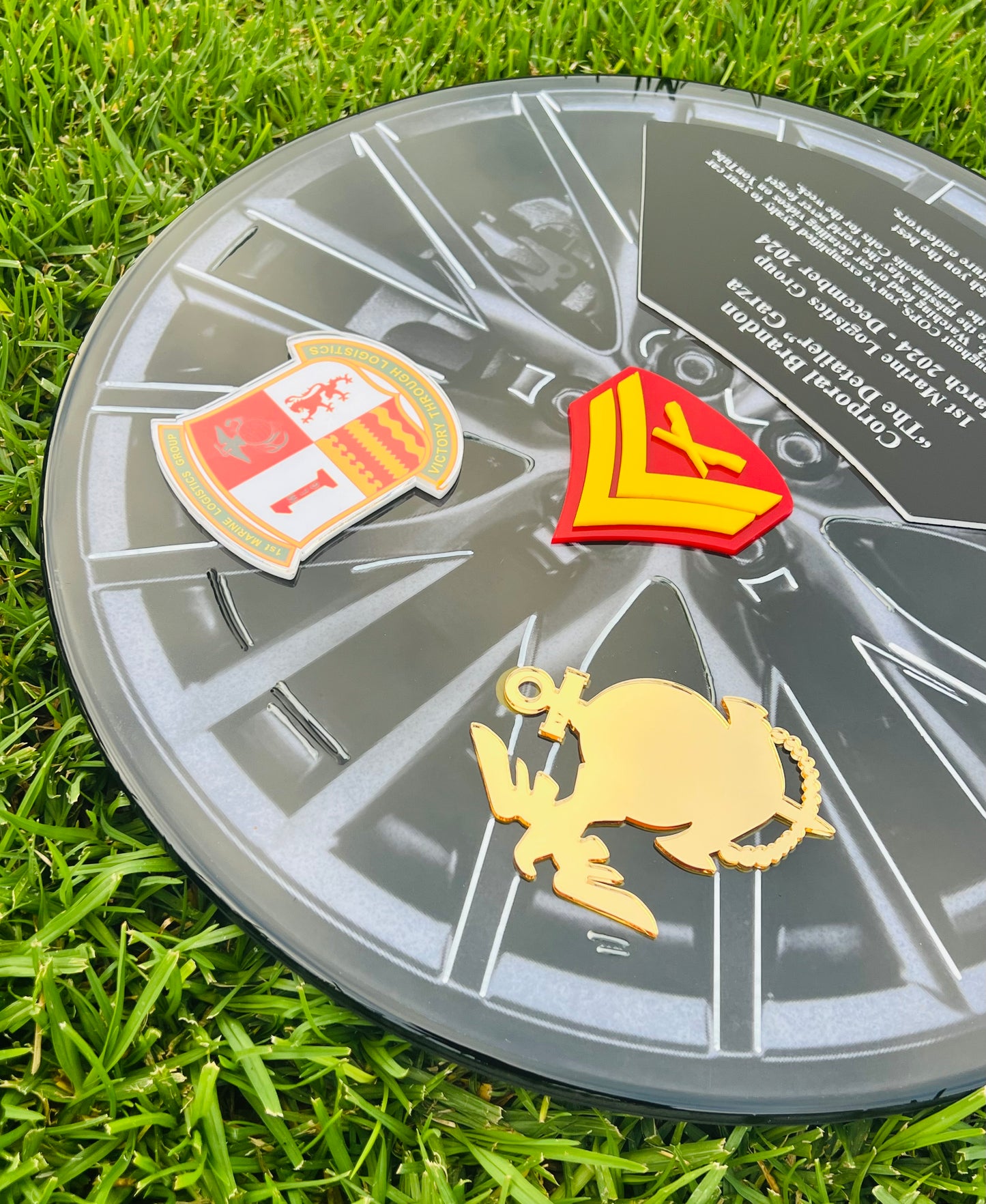 Custom Marine Corps Plaques, Military Retirement Plaques, Custom Military Plaques, USMC License 286-23