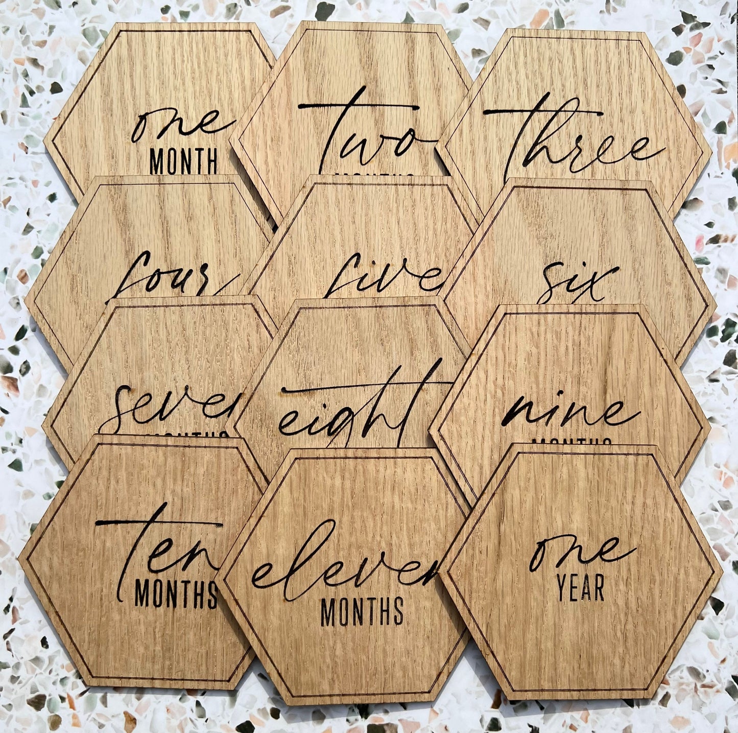 Baby Milestone Markers | Milestone Marker | Baby Monthly Marker | Milestone Discs | Wooden Milestone Markers