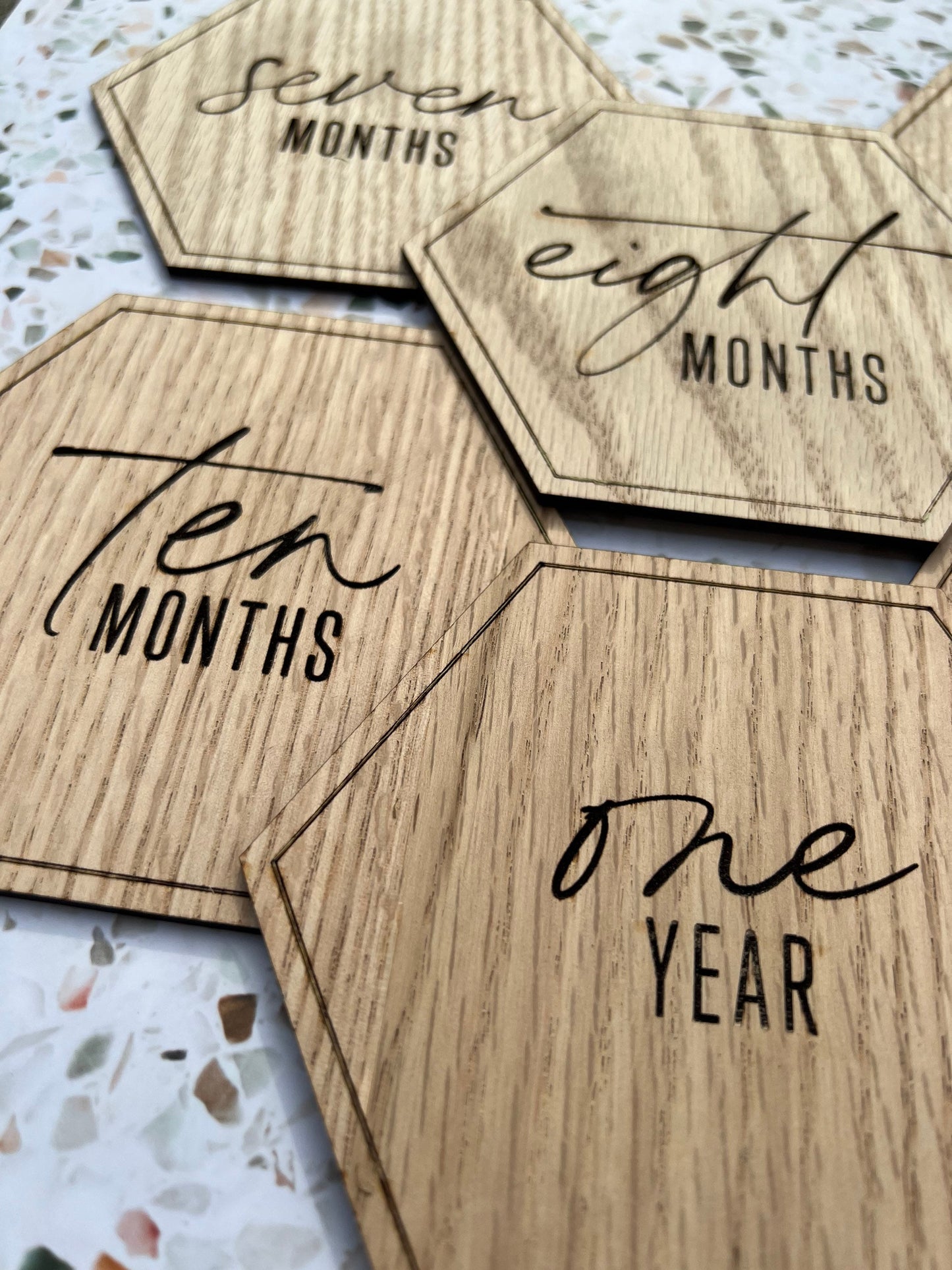 Baby Milestone Markers | Milestone Marker | Baby Monthly Marker | Milestone Discs | Wooden Milestone Markers