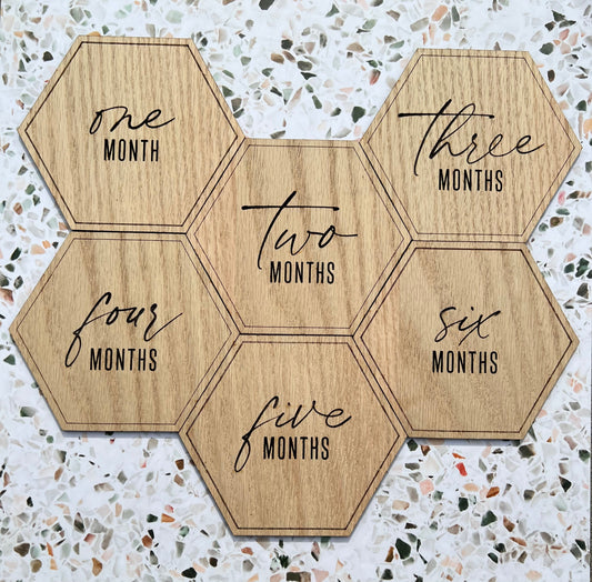 Baby Milestone Markers | Milestone Marker | Baby Monthly Marker | Milestone Discs | Wooden Milestone Markers