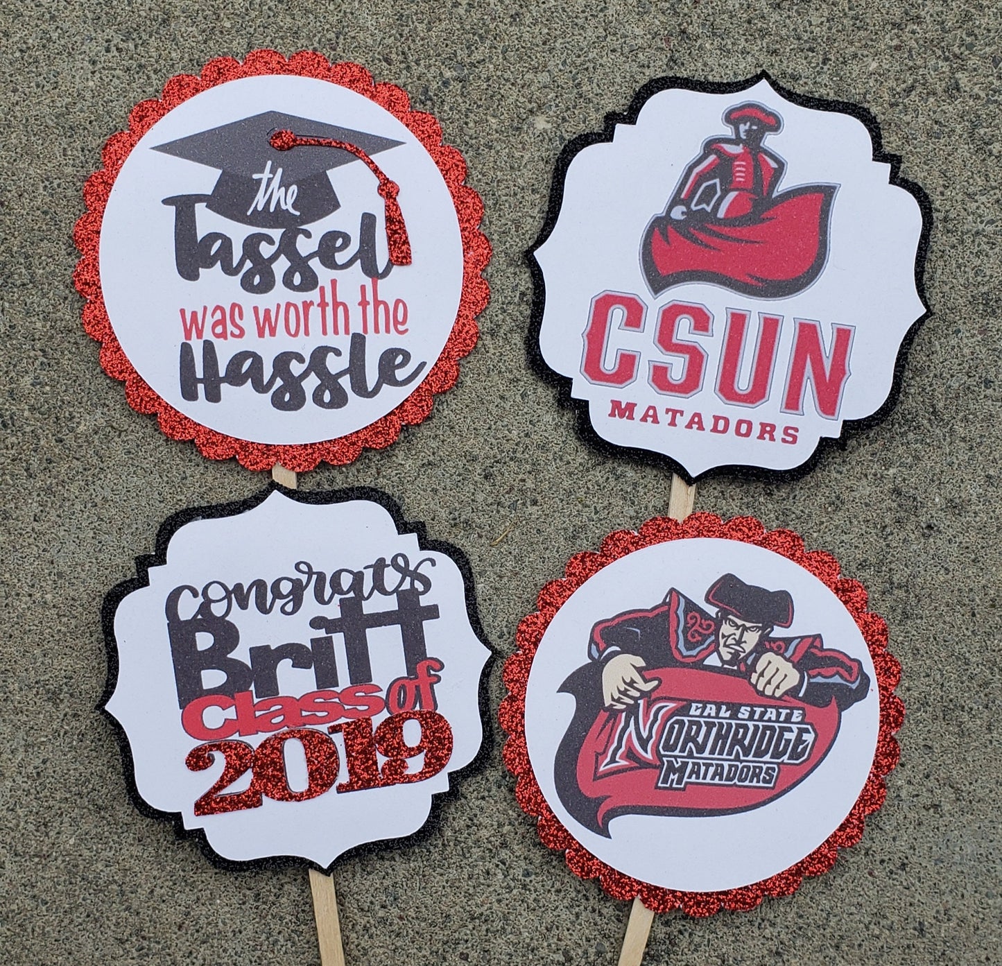 CUSTOM cupcake toppers