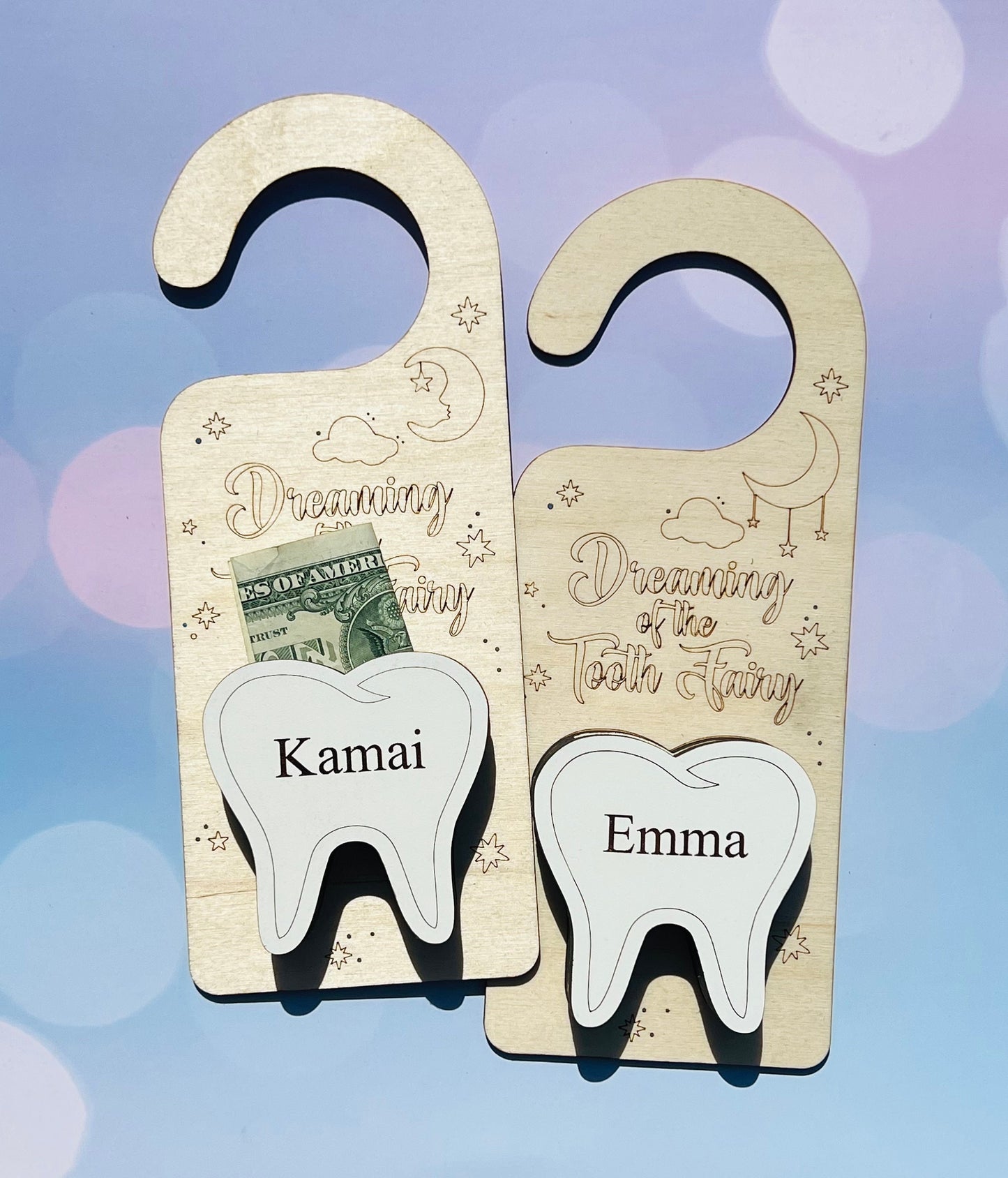 Tooth Fairy Door Hanger | Tooth Fairy Door Hanger With Money Holder | Personalized Tooth Fairy box | Tooth Fairy pouch | tooth fairy