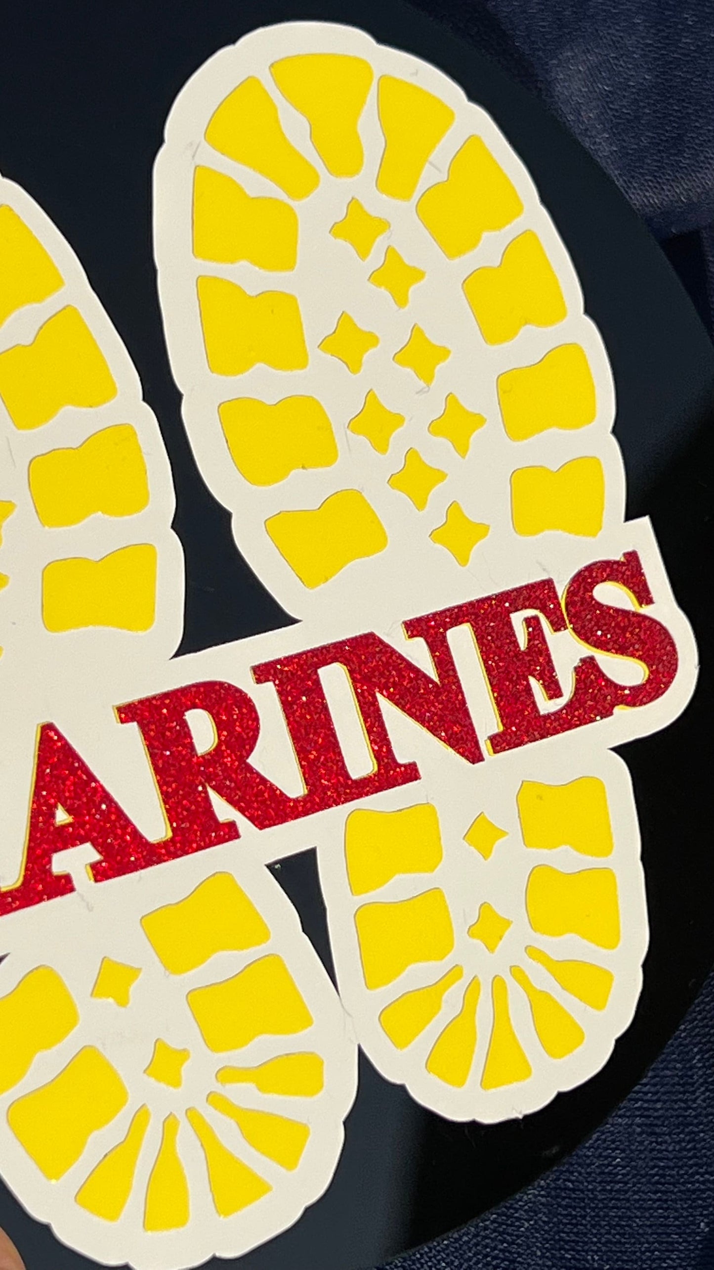 Marine Corps Decal | USMC Decal | Yellow Footprints Decal | The Few. The Proud. | Semper Fi | Marines | USMC License #286-23