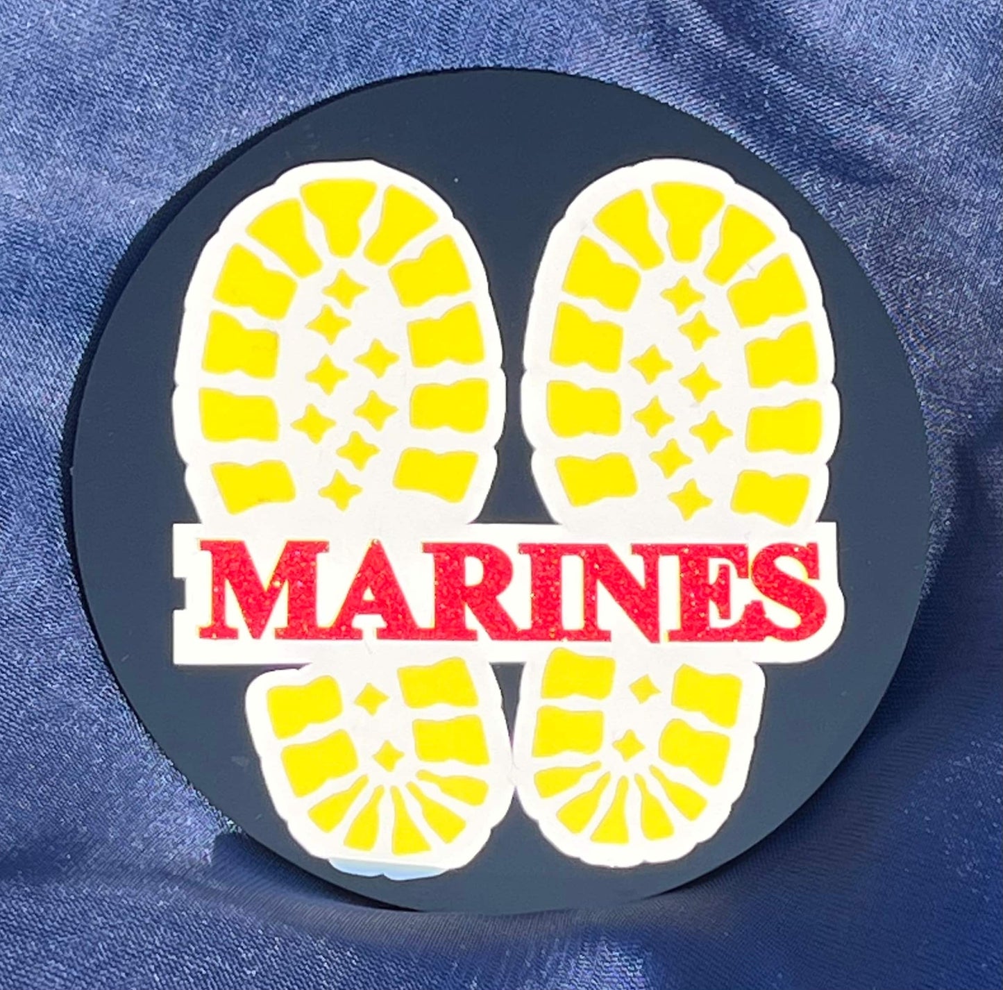 Marine Corps Decal | USMC Decal | Yellow Footprints Decal | The Few. The Proud. | Semper Fi | Marines | USMC License #286-23