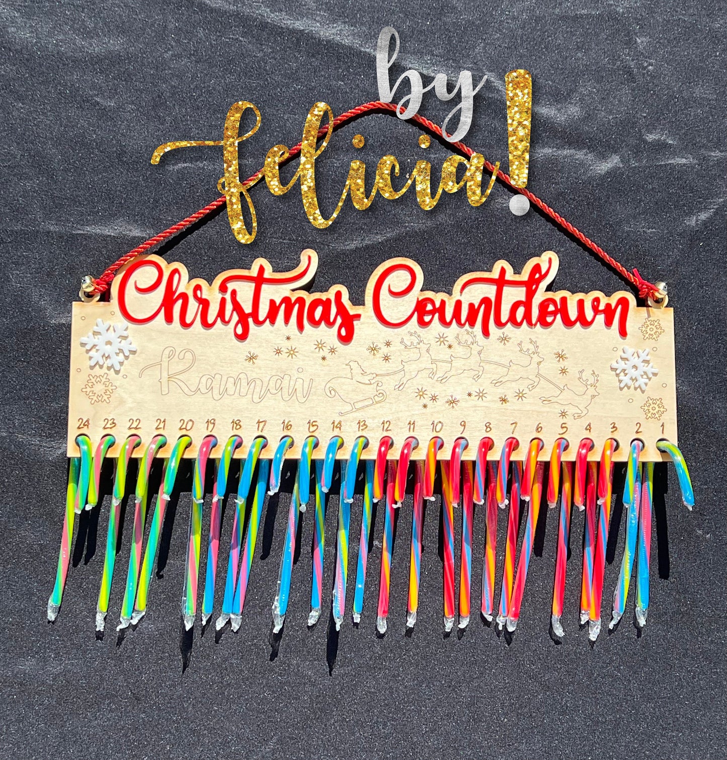 Candy Cane Christmas Countdown | Advent Calendar | Advent Calendar for Kids | Christmas Countdown Calendar |  Christmas Countdown Candy Cane