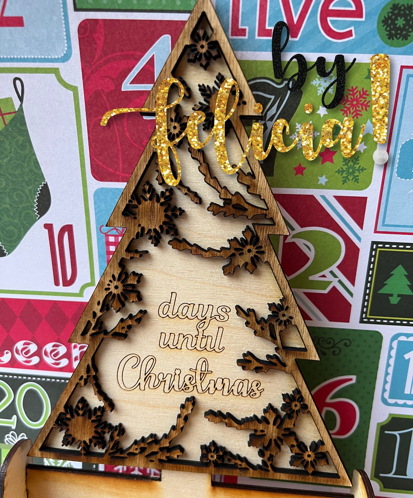 Christmas Tree Advent Calendar, Advent Calendar for Adults, Advent Calendar Wood, Wooden Advent Calendar, Christmas Advent Calendar, Small