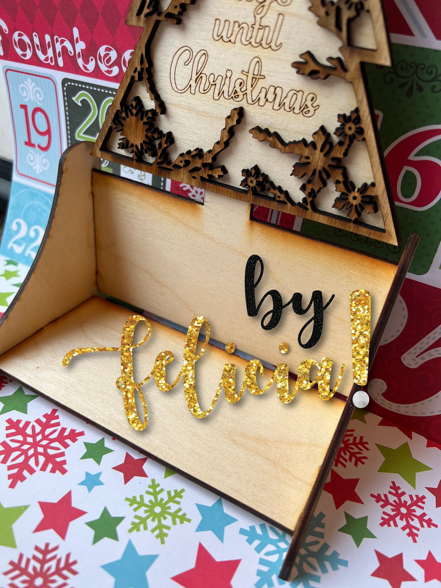 Christmas Tree Advent Calendar, Advent Calendar for Adults, Advent Calendar Wood, Wooden Advent Calendar, Christmas Advent Calendar, Small