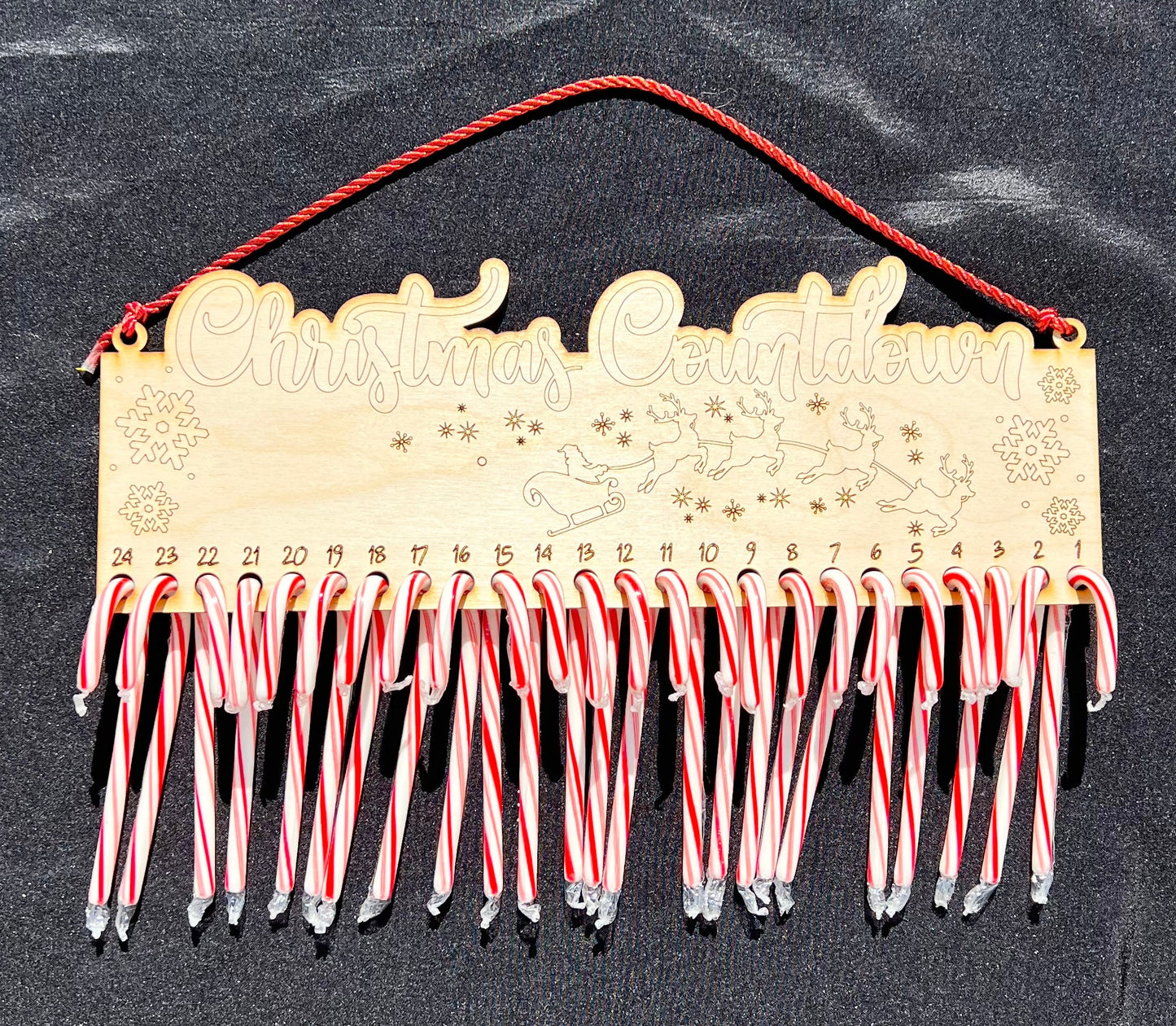 Candy Cane Christmas Countdown | Advent Calendar | Advent Calendar for Kids | Christmas Countdown Calendar |  Christmas Countdown Candy Cane