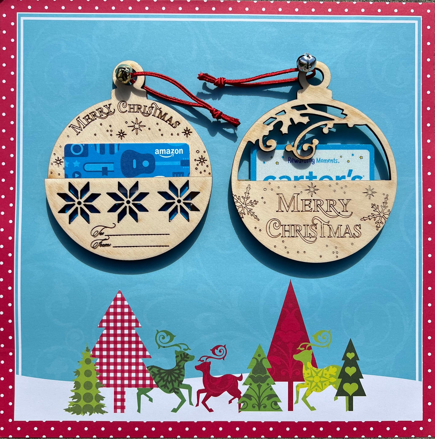 Gift Card Holder Christmas, Christmas Gift Card Holder, Gift Card Ornament, Gift Card Ornament Holder, Ornament Gift Card Holder