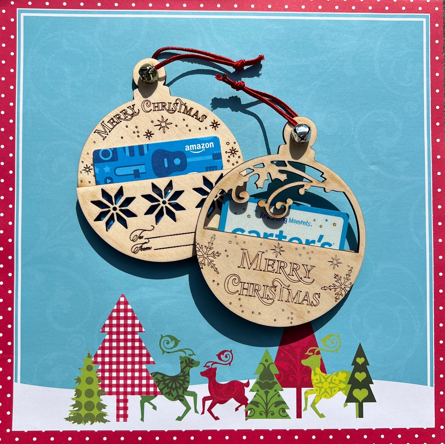 Gift Card Holder Christmas, Christmas Gift Card Holder, Gift Card Ornament, Gift Card Ornament Holder, Ornament Gift Card Holder