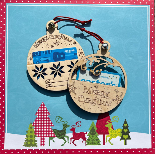 Gift Card Holder Christmas, Christmas Gift Card Holder, Gift Card Ornament, Gift Card Ornament Holder, Ornament Gift Card Holder