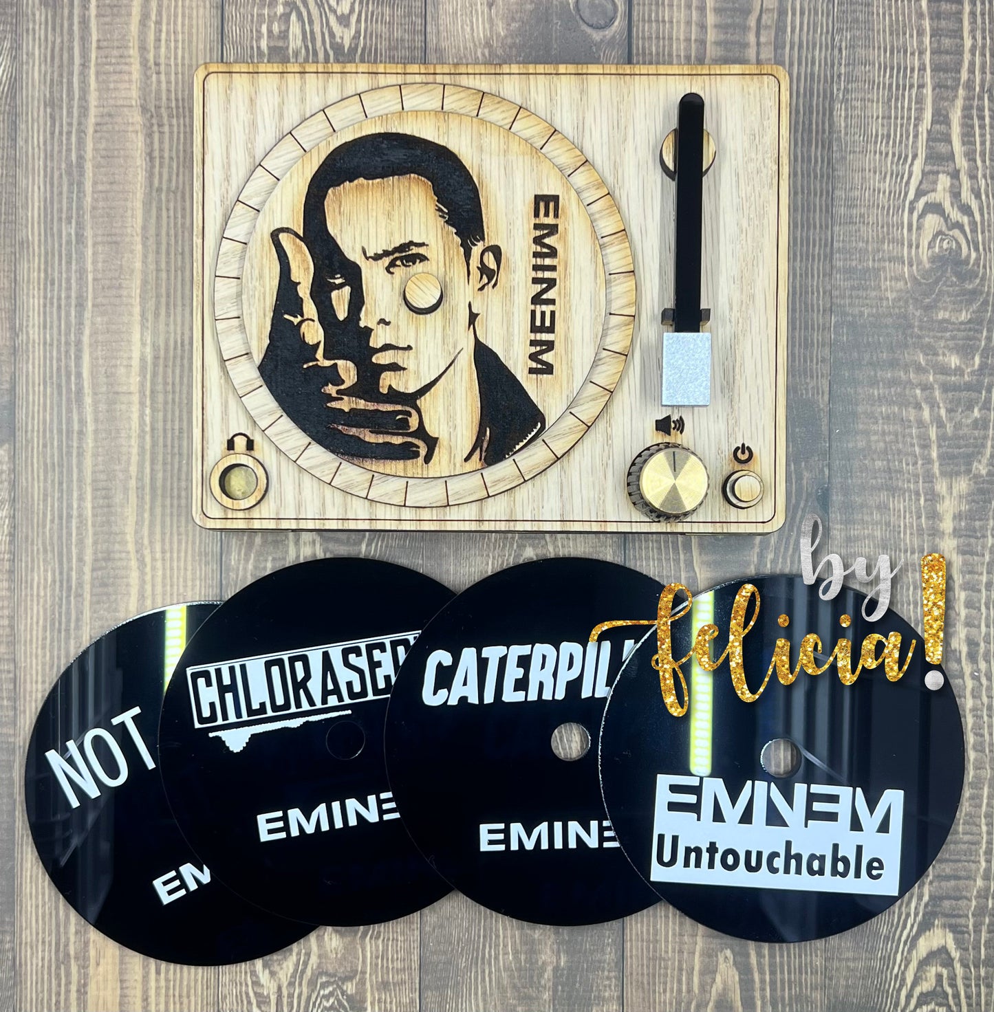 RETRO | Record Player Coaster Set | Records | Record Holder | Turntable | Vinyl | Old School | Oldies but Goodies