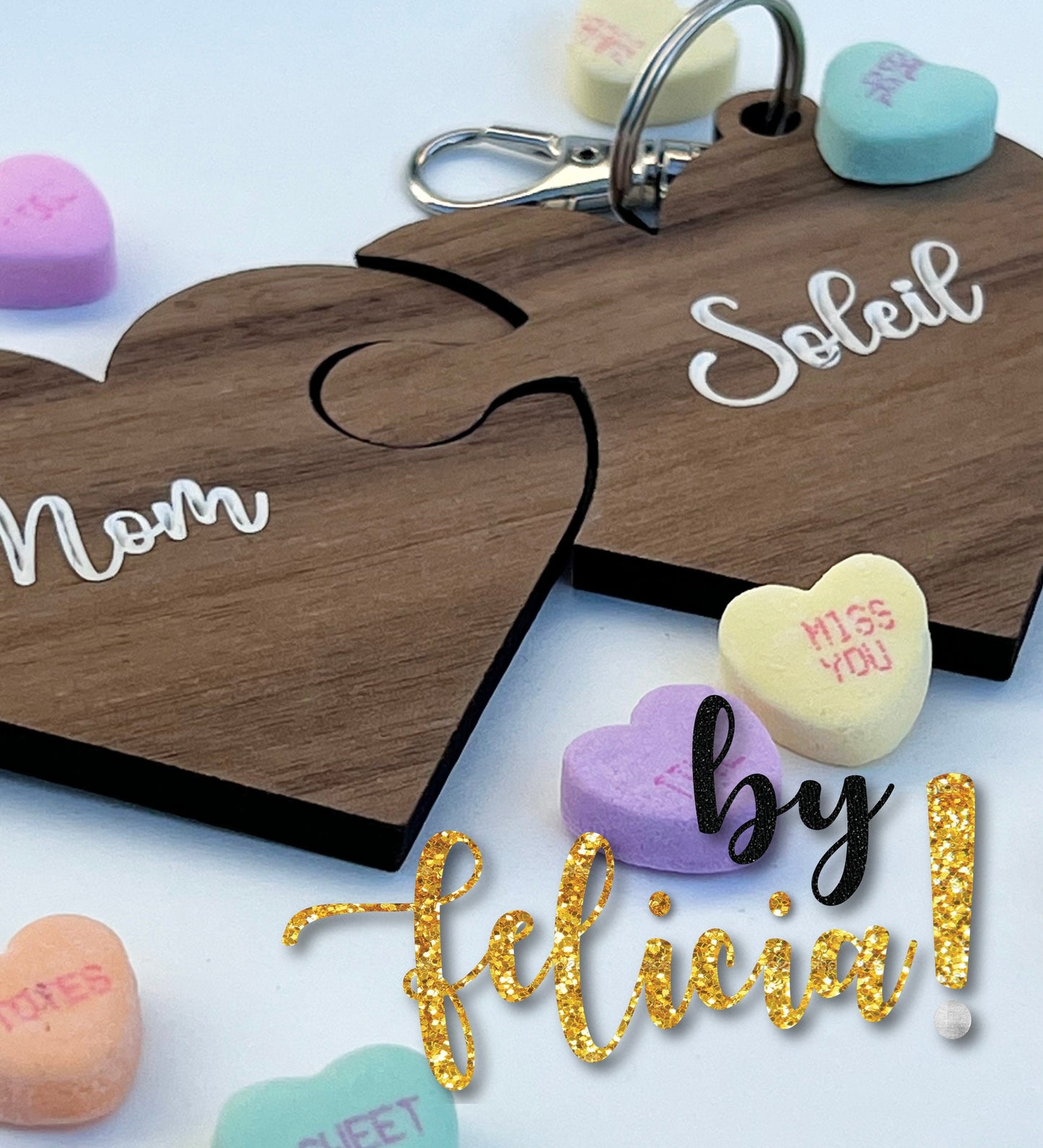 Valentine keychain | Valentine's gifts | Heart Keychain | Love gifts for her | Gifts for mom | Mother's day gifts | Gifts for grandma