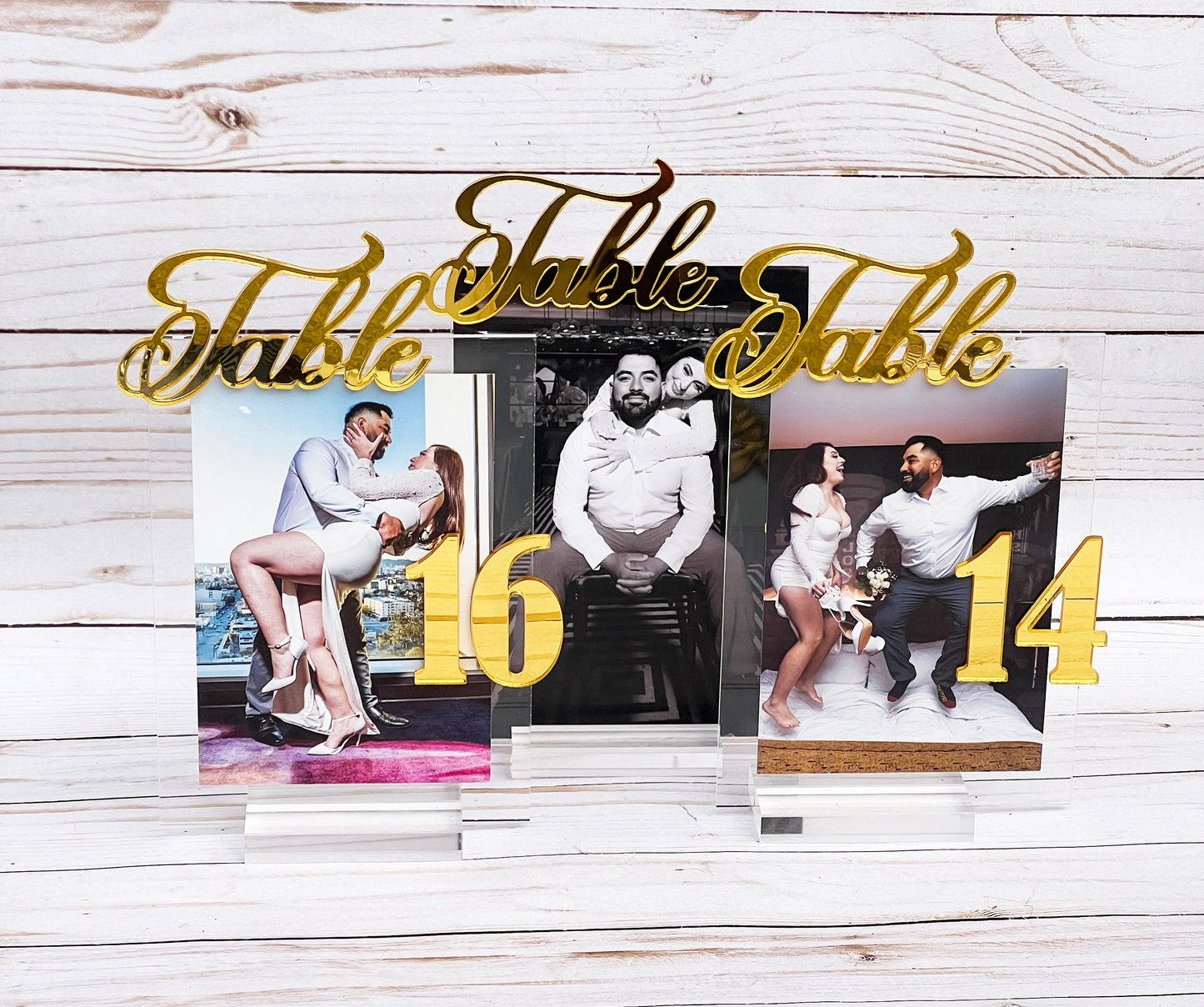Acrylic Wedding Table Numbers - One-of-a-Kind Table Numbers