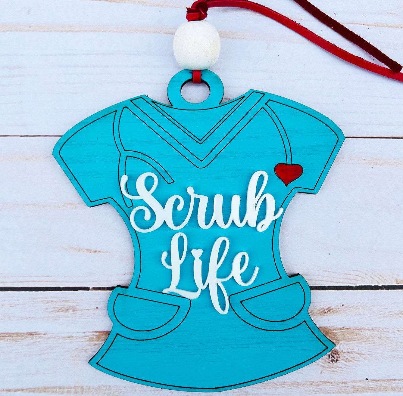 Nurse Car Charm, Nurses Week, Nurse Gift, Nurse Ornament, Scrub Life Gift, Nurse Life Gift, Nurse Lanyard