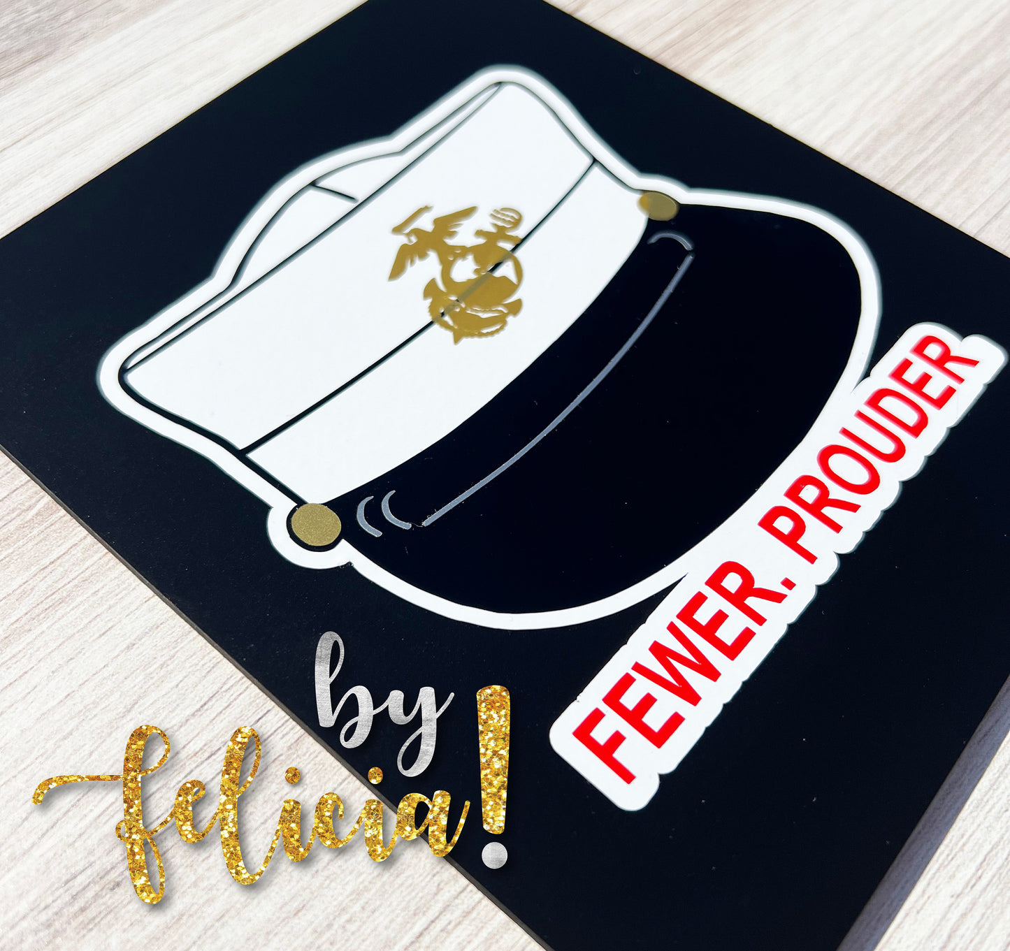 Marine Corps Decal | USMC Decal  | Women Marines | Marine Corps Gifts | Female Marine Bucket Cover | USMC License #286-23