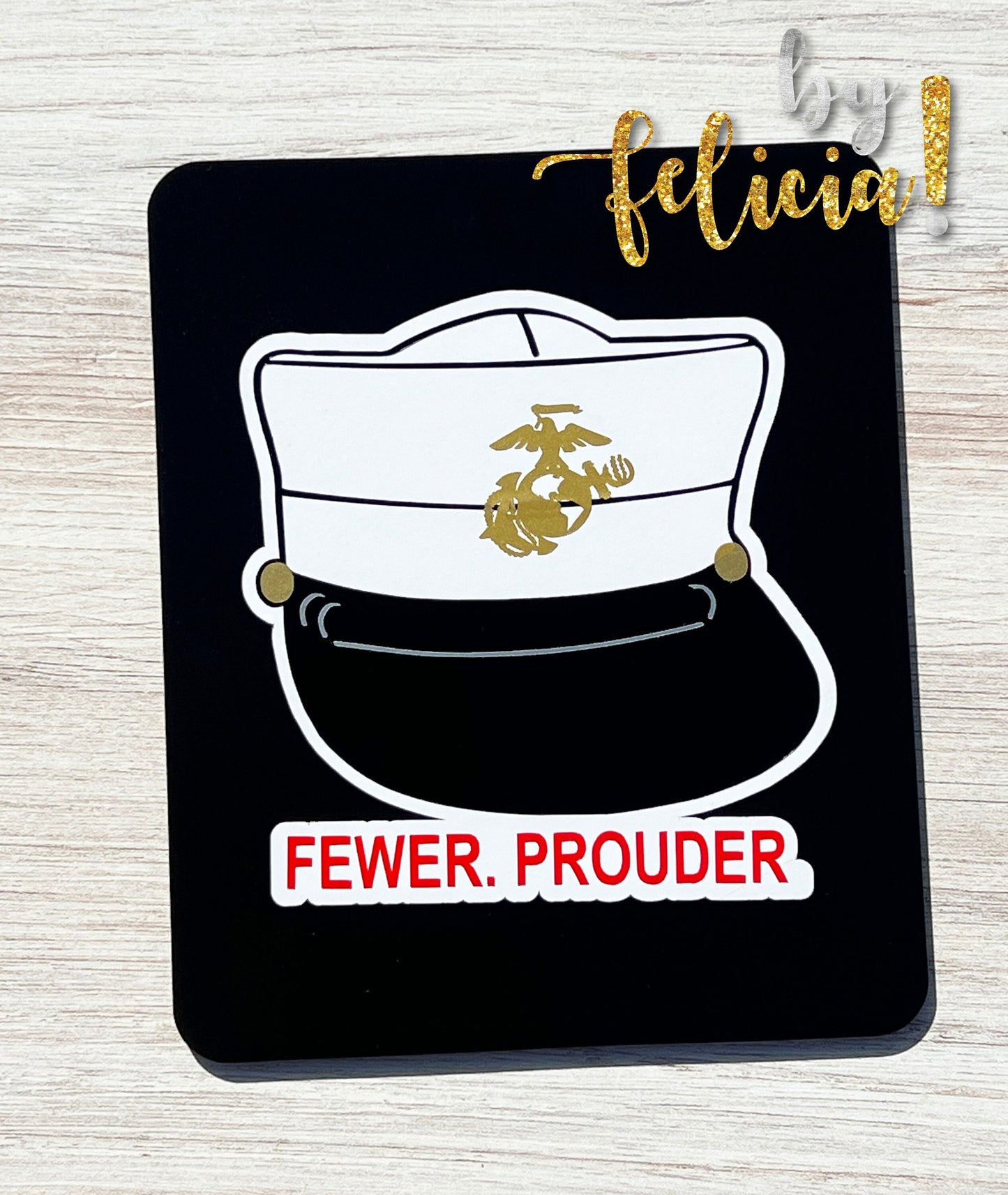 Marine Corps Decal | USMC Decal  | Women Marines | Marine Corps Gifts | Female Marine Bucket Cover | USMC License #286-23