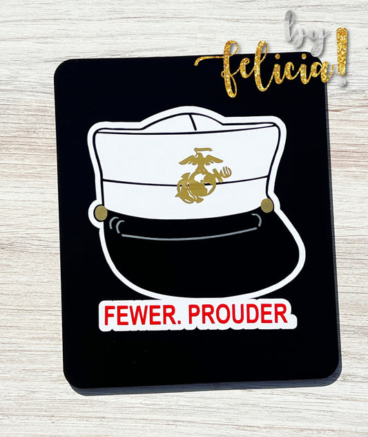 Marine Corps Decal | USMC Decal  | Women Marines | Marine Corps Gifts | Female Marine Bucket Cover | USMC License #286-23