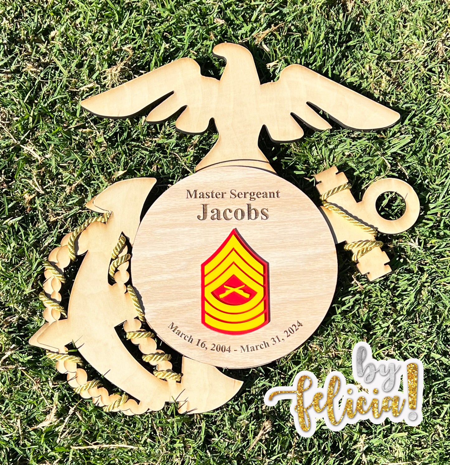 Custom Military Plaques, Marine Corps Plaques, USMC License 286-42