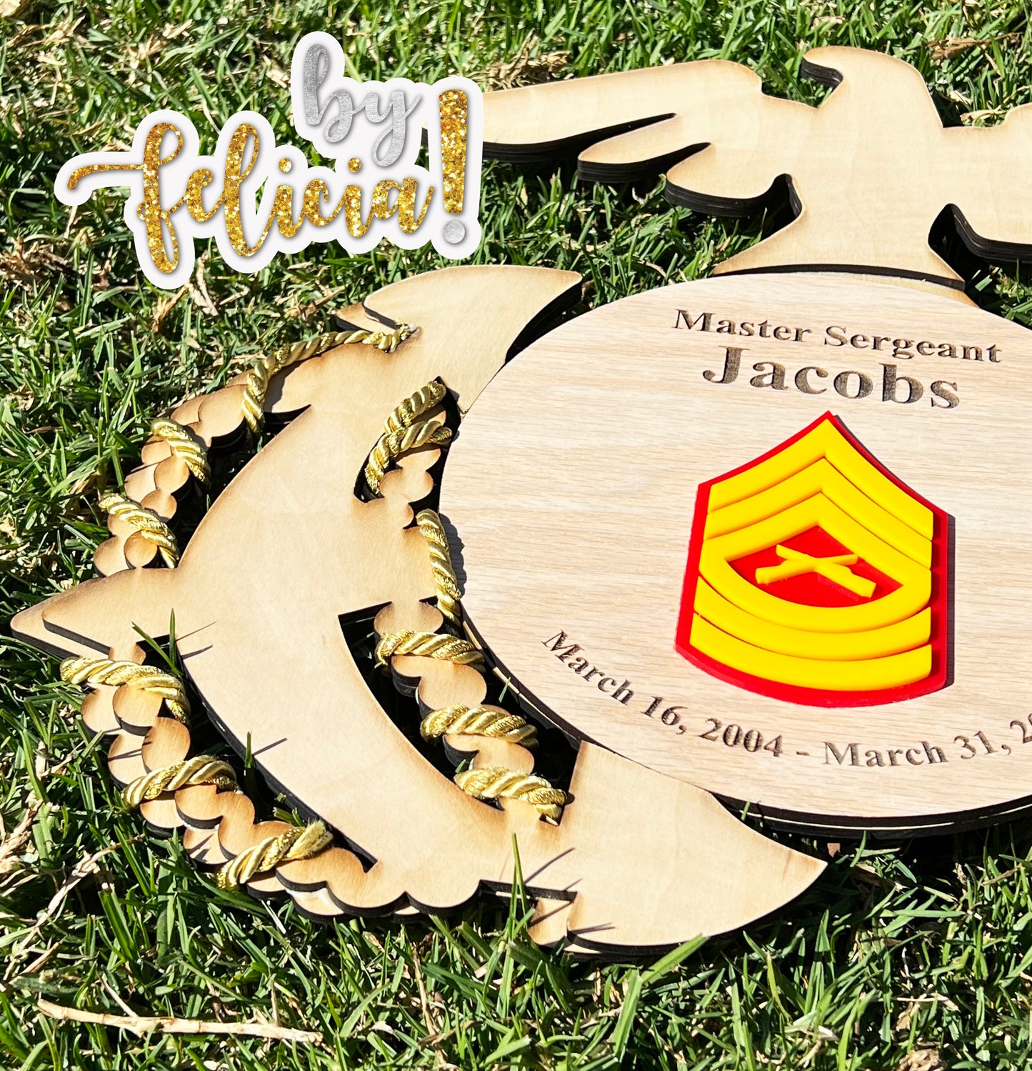 Custom Military Plaques, Marine Corps Plaques, USMC License 286-42