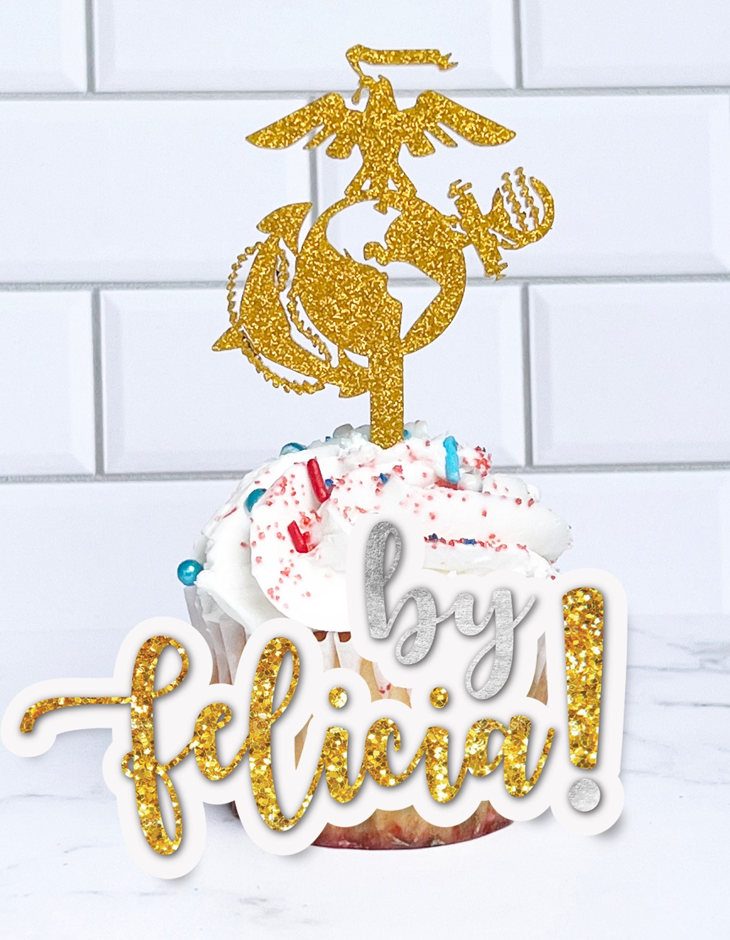 Marines cupcake toppers, Marines cake topper, USMC cupcake topper, Marines Party Décor, Marine party supplies, Marine party favors, # 286-23