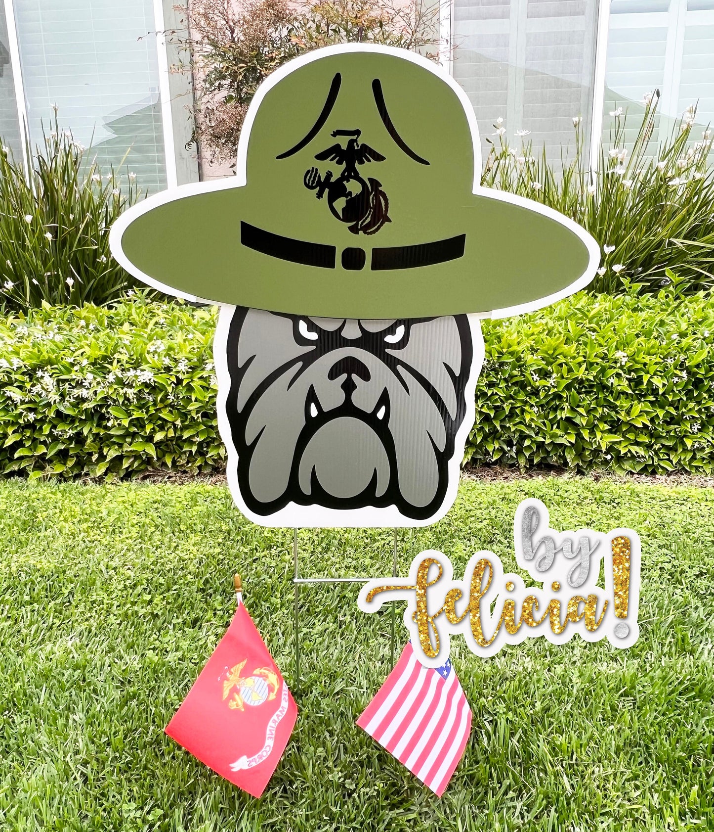 Marines Yard Sign, Marines Boot Camp Graduation, Military yard signs, Marine Corps Ball, USMC Yard Signs, USMC License #286-23