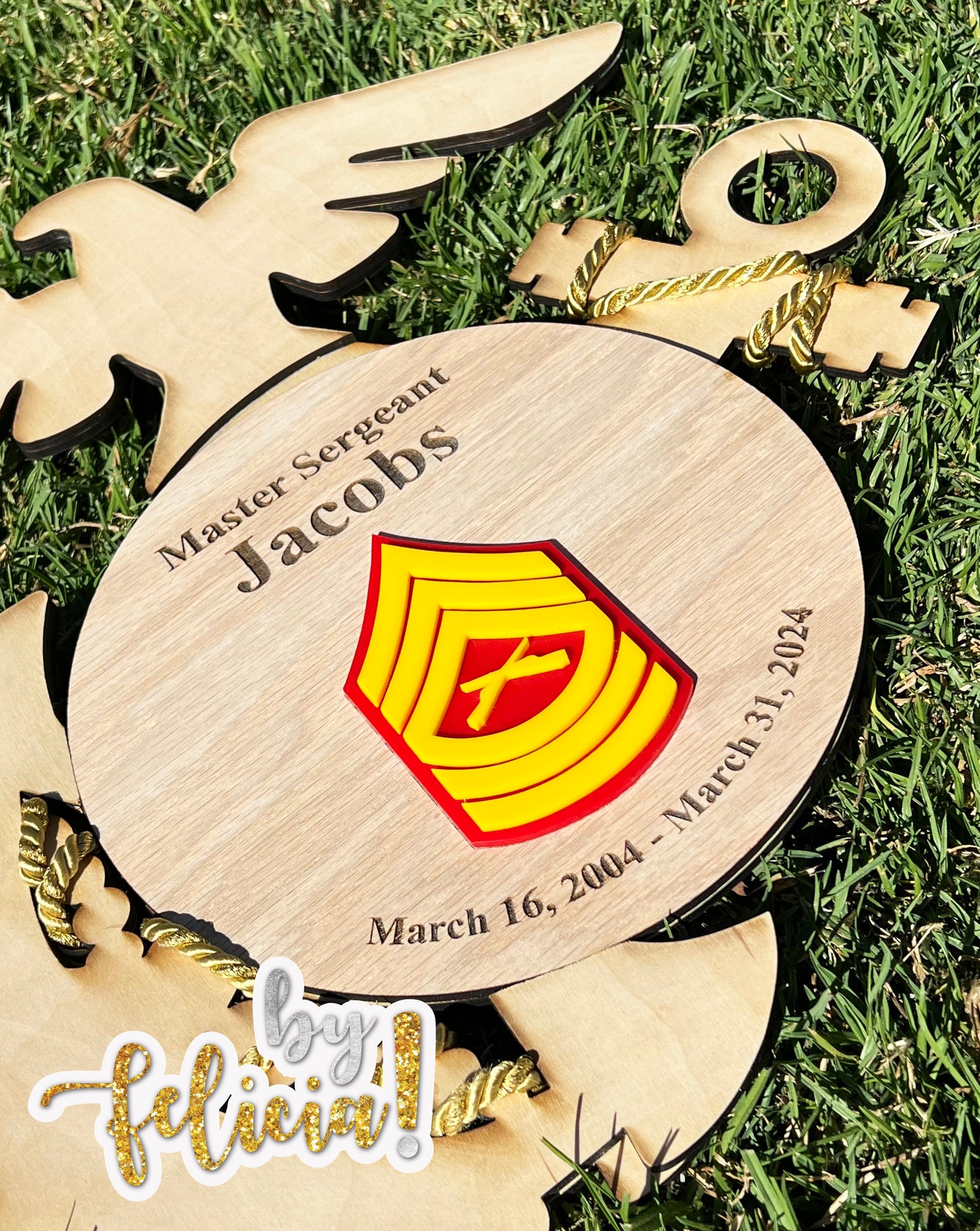 Custom Military Plaques, Marine Corps Plaques, USMC License 286-42