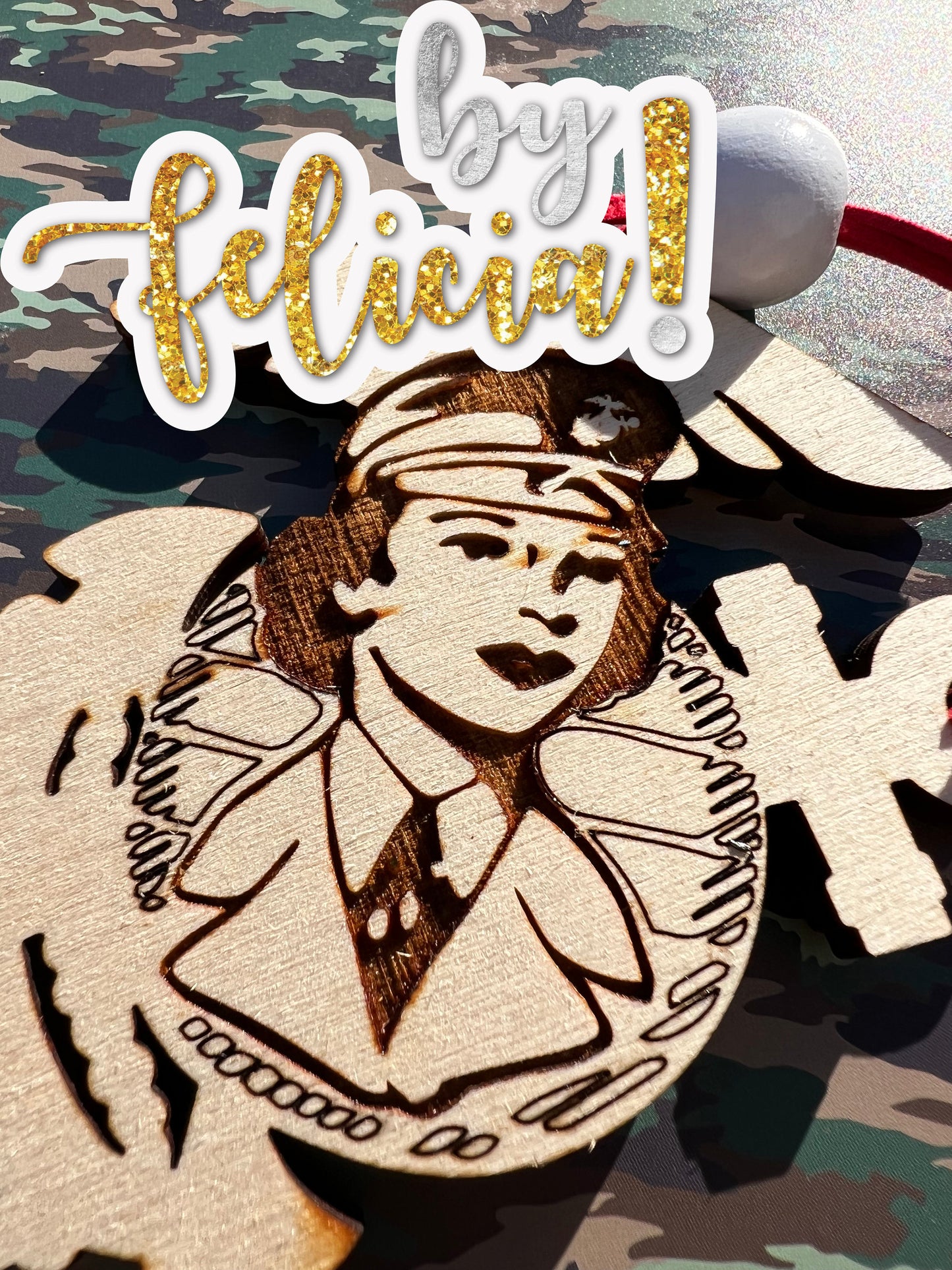 Marine Corps Ornament | Women Marine Logo | USMC Ornament | Marine Corps Gifts | USMC Gifts | USMC License #286-23