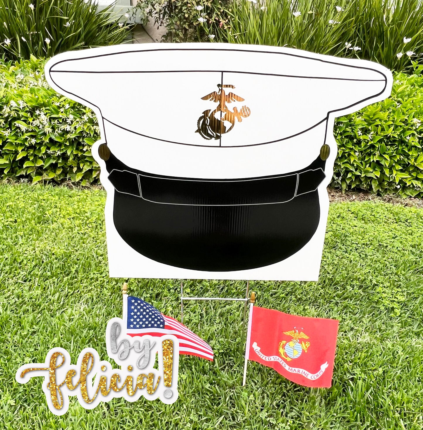Marines Yard Sign, Marines Boot Camp Graduation, Military yard signs, Marine Corps Ball, USMC Yard Signs, USMC License #286-23