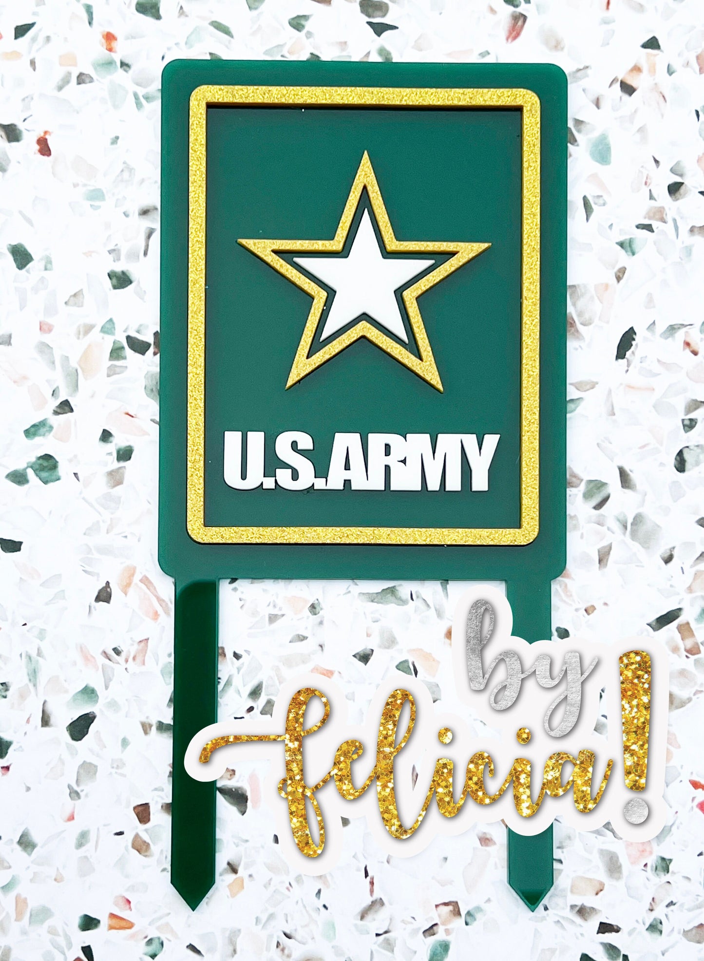Army Cake Topper, Army cupcake topper, Army party decoration, Army going away party, Army centerpiece, Army graduation, Army party favor