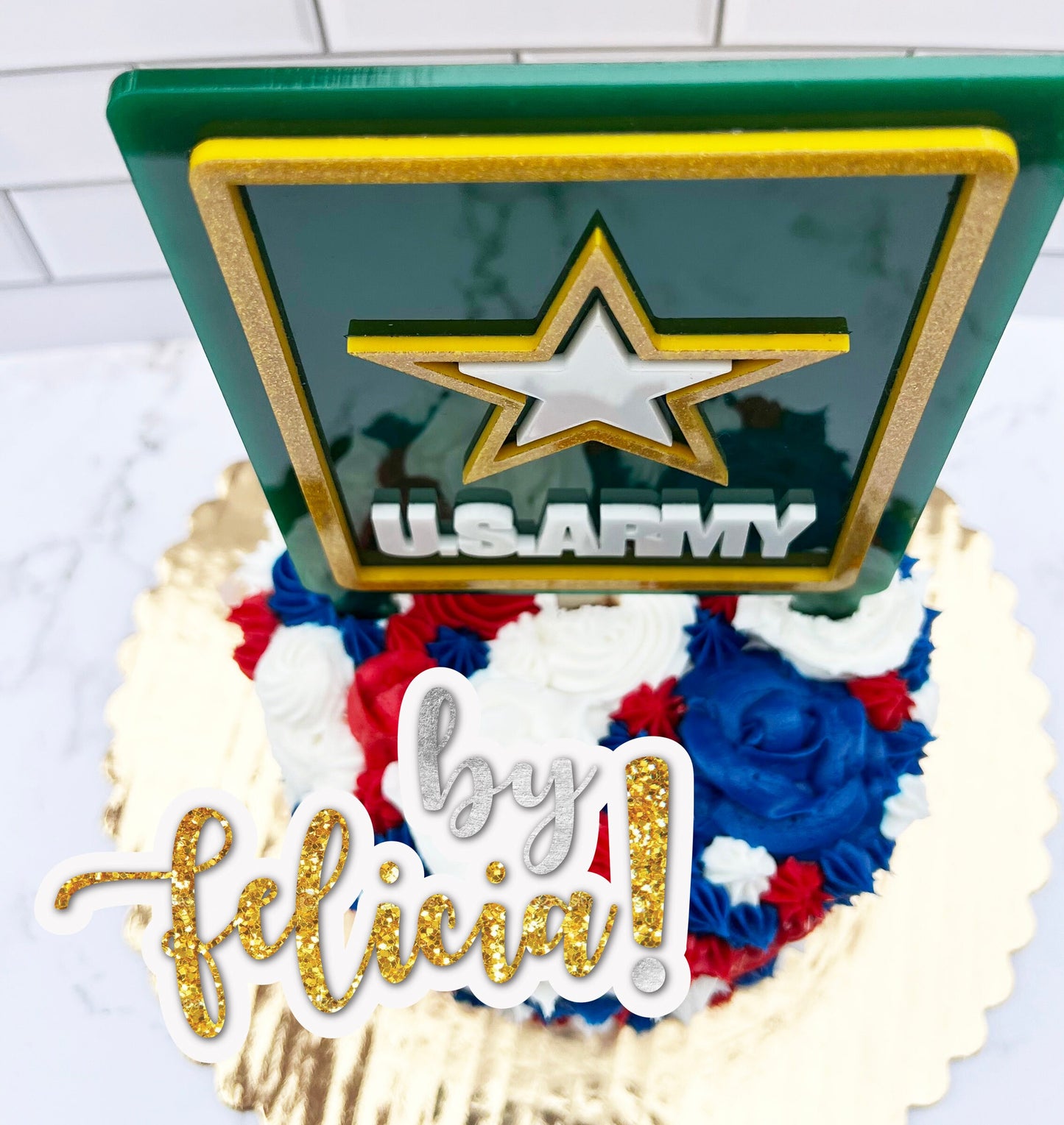 Army Cake Topper, Army cupcake topper, Army party decoration, Army going away party, Army centerpiece, Army graduation, Army party favor