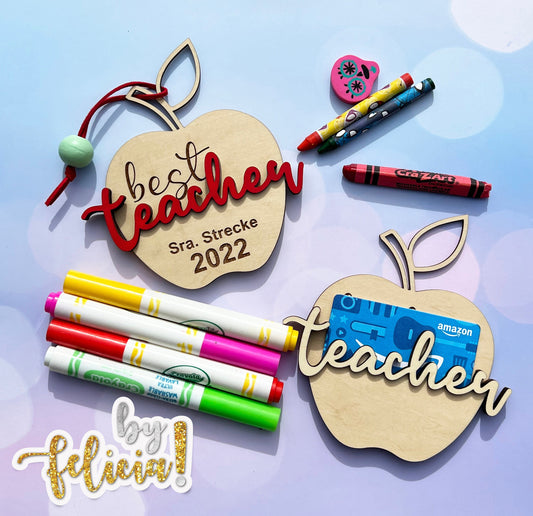 Teacher Gifts, Teacher Ornament, Teacher Gift Card, Teacher Gifts Personalized, Custom Teacher Gifts, Best Teacher Gifts, Teacher Present