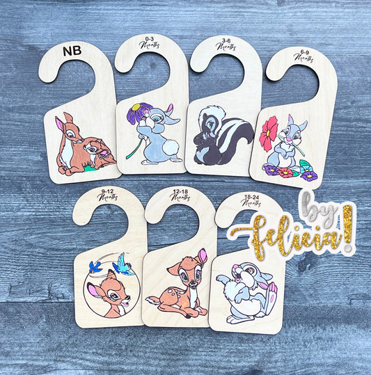 Newborn Baby Clothes Closet Dividers, Wooden Size Markers for Babies, Baby Gift, Organize Babies Closet New Mom Baby Shower Gift