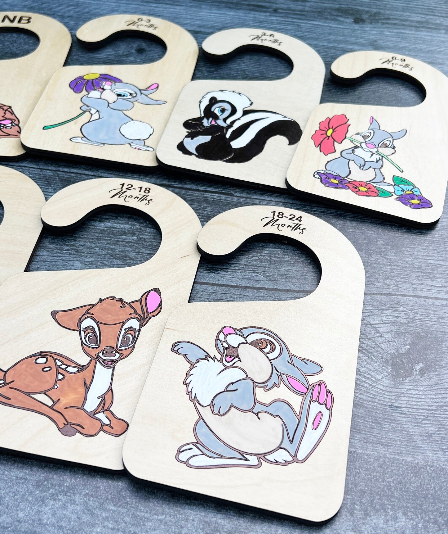 Newborn Baby Clothes Closet Dividers, Wooden Size Markers for Babies, Baby Gift, Organize Babies Closet New Mom Baby Shower Gift