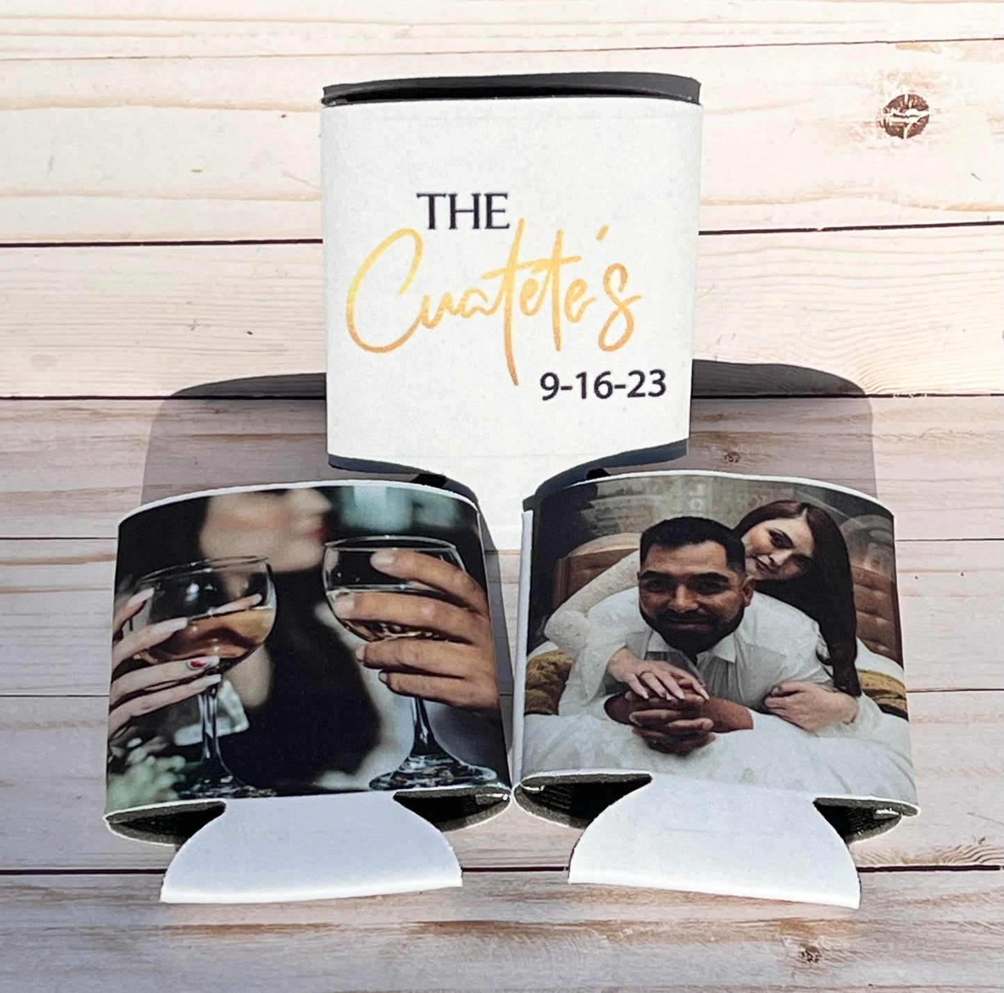 Wedding Can Cooler Holder, Custom Can Holder, Slim Can Holder, Personalized can holder, Seltzer can holder