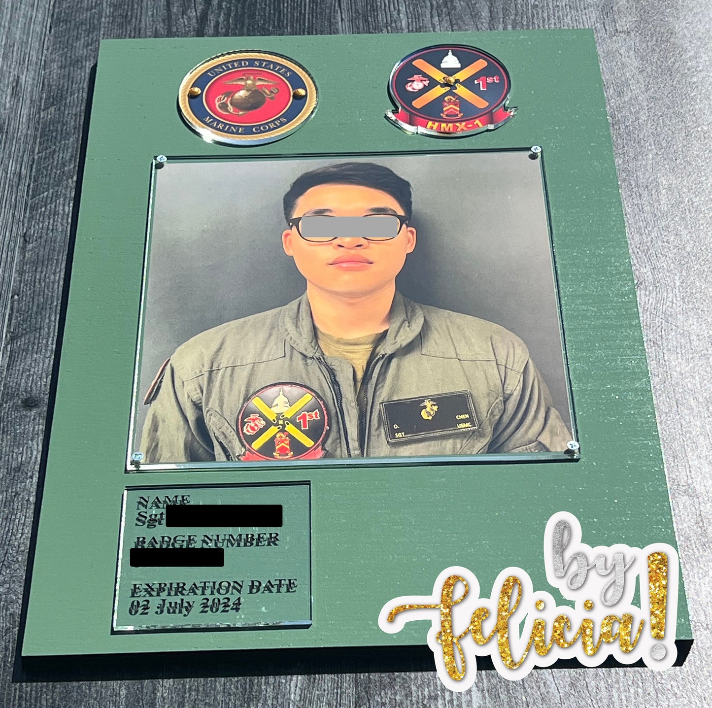 Custom Military Plaques, Marine Corps Plaques, USMC License 286-49